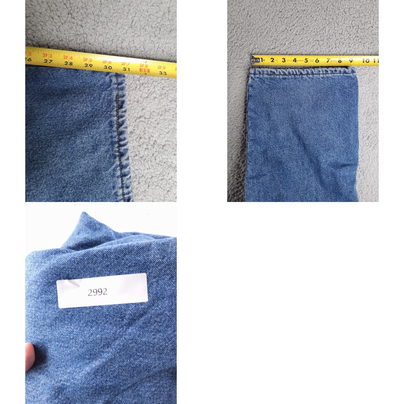 Vintage L.L. Bean Jeans Mens 41x31 Flannel Lined Relaxed Straight Blue 41 MS Medium Wash Size US 41 - 8 Thumbnail