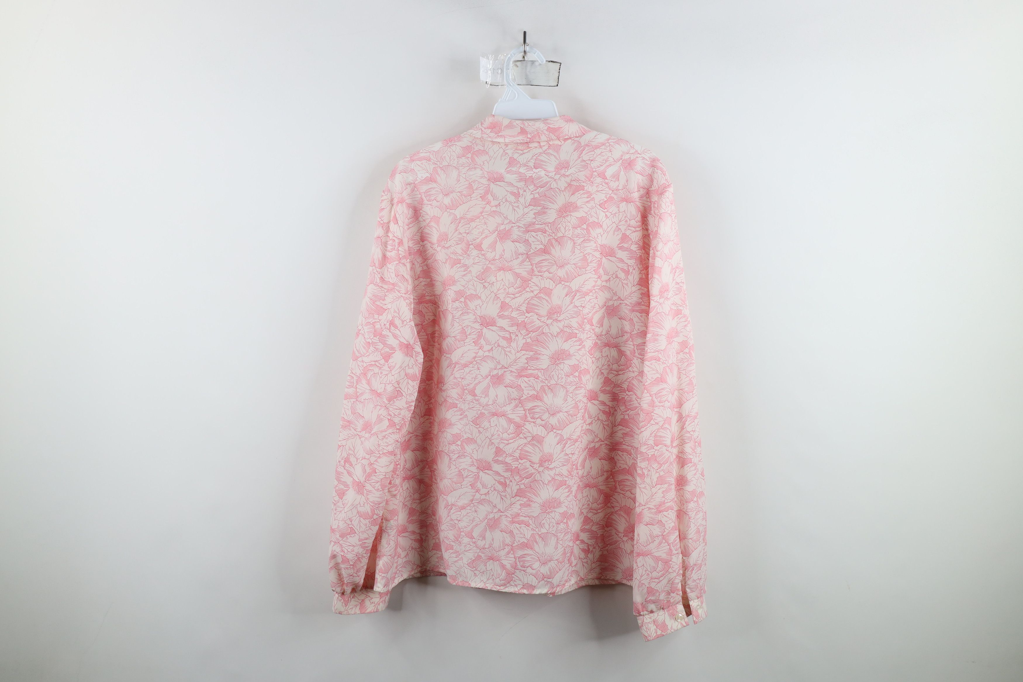 Vintage Vintage 70s Streetwear Collared Button Shirt Pink USA Size XXL / US 16-18 / IT 52-54 - 11 Thumbnail
