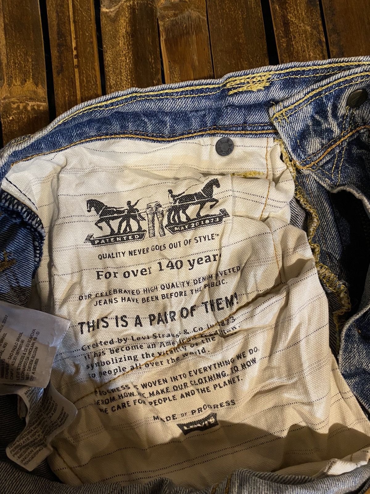 Japanese Brand × Levi's × Vintage LEVIS 513 DENIM PANTS Size US 30 / EU 46 - 10 Thumbnail