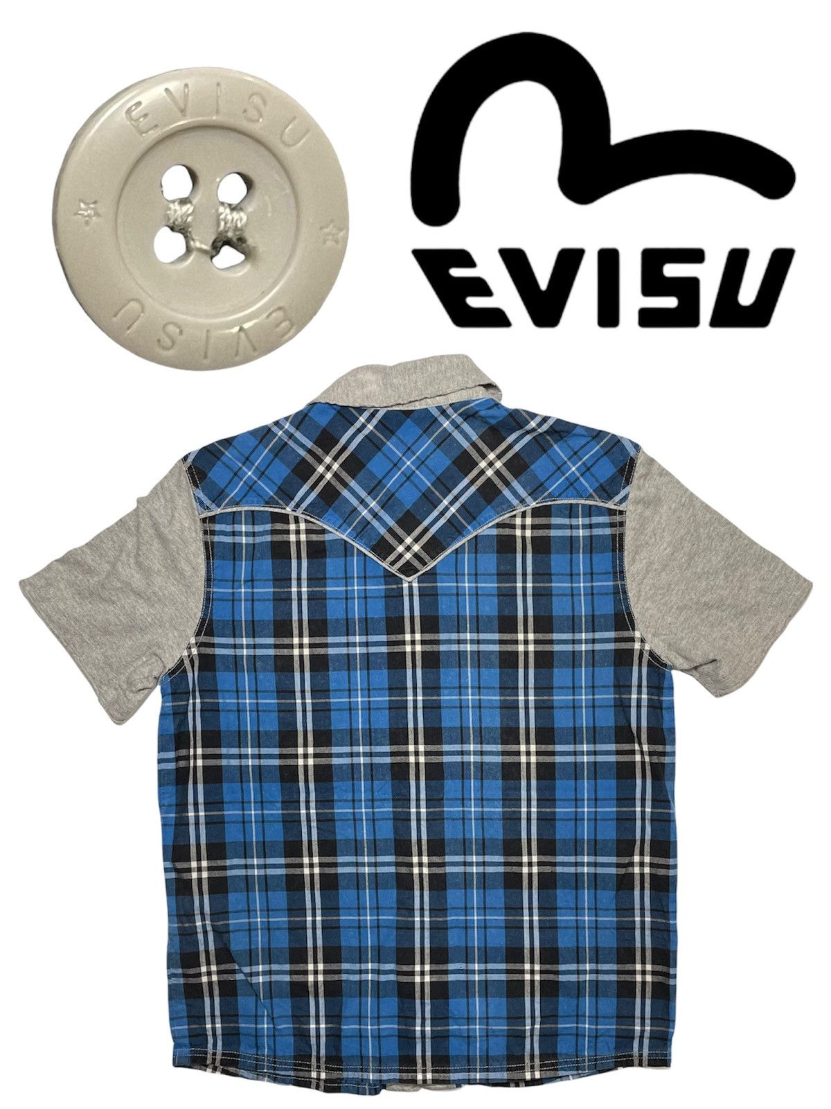 Evisu Vintage Evisu evis shirt button up embroidery pocket Size US M / EU 48-50 / 2 - 2 Thumbnail
