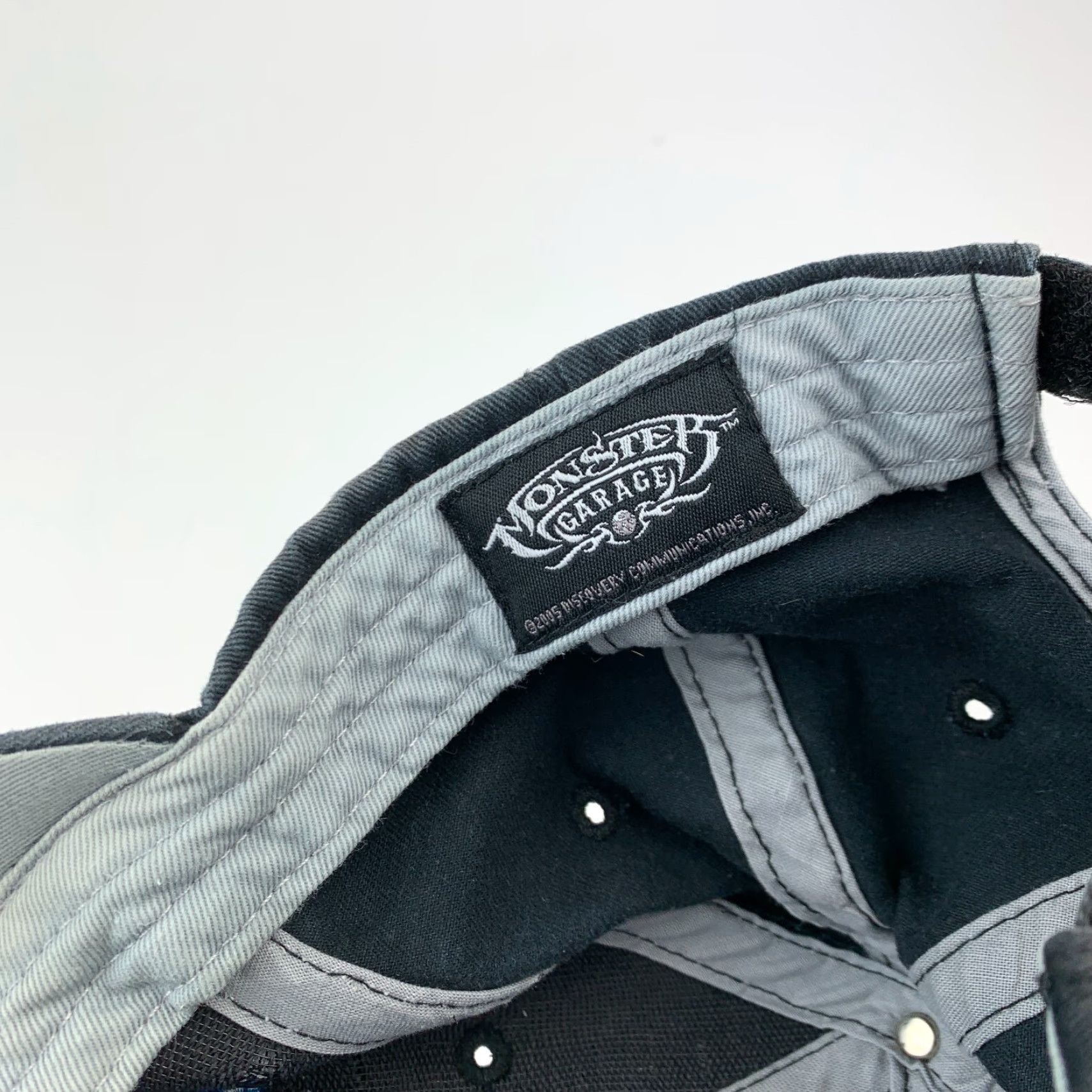 Garage Sportgear Cap One Size Blue Cotton Strapback Dad Hat 2005 Monster Garage M9 Skull Gray Blue Kingpin 2000s Vintage? Size ONE SIZE - 4 Thumbnail