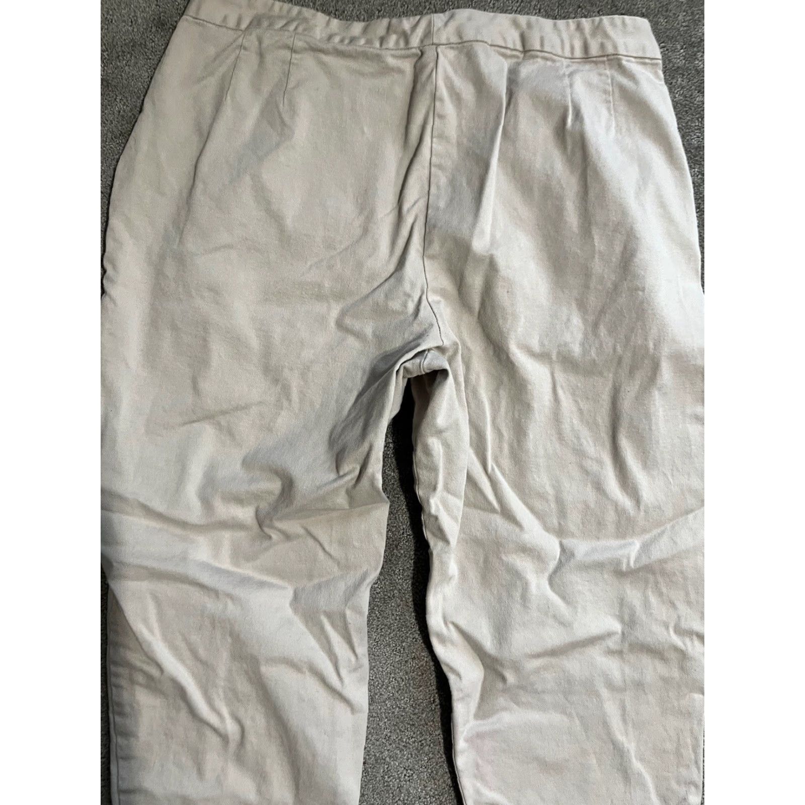 Anne Klein Anne Klein Pants Women size 14p Ivory Beige Cropped Capri Size 36" / US 14 / IT 50 - 4 Thumbnail