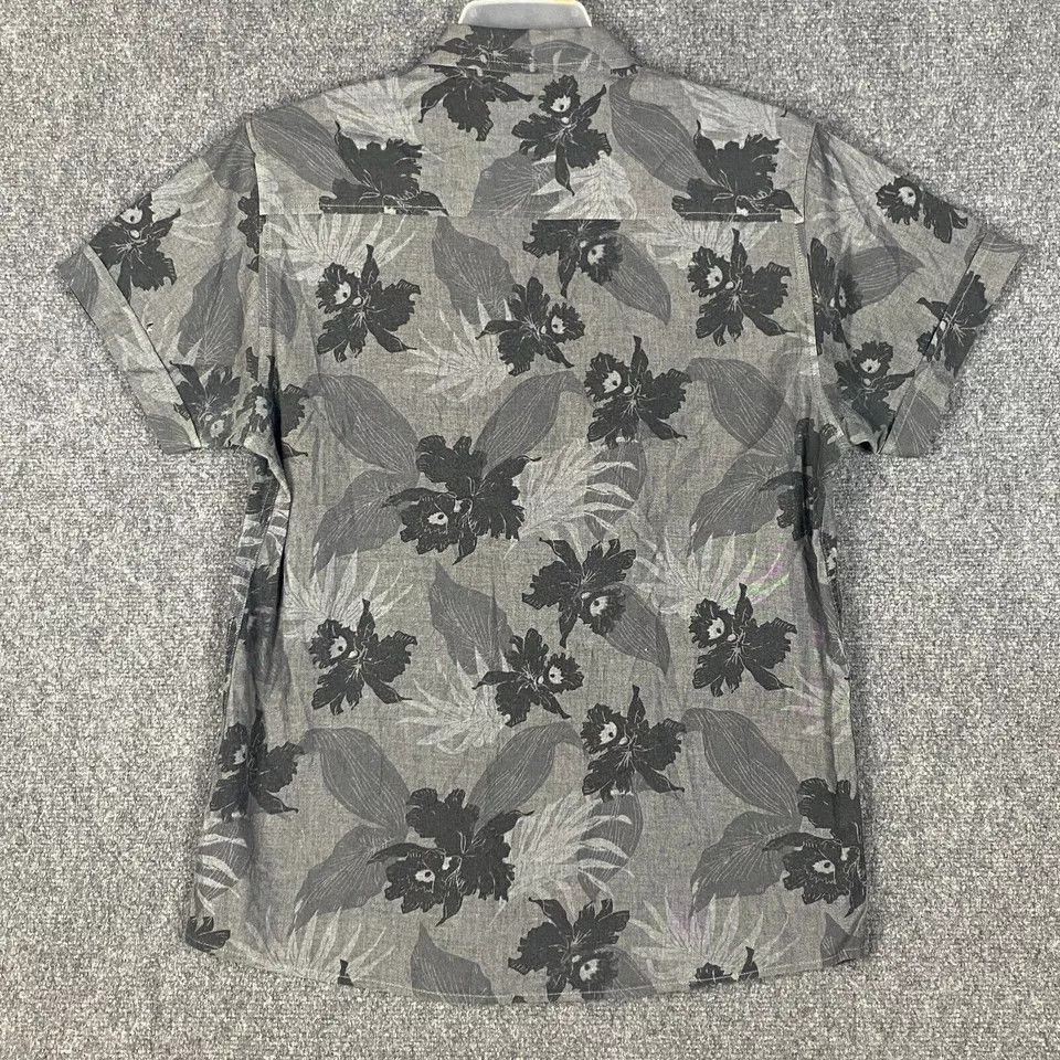 Tankfarm & Co. Tankfarm Button Up Shirt Men's Large Hawaiian Gray Adults L Size US L / EU 52-54 / 3 - 7 Thumbnail