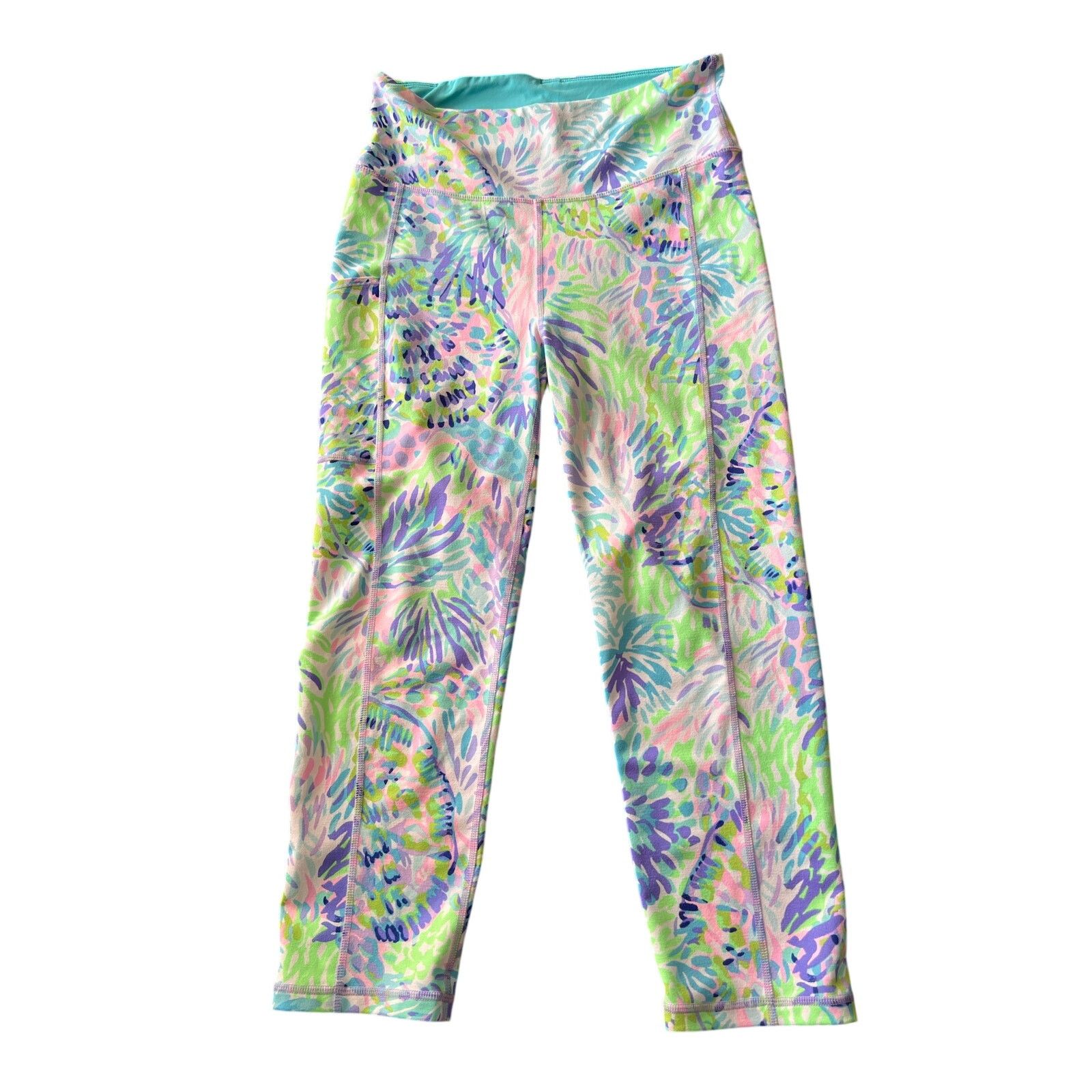 Lilly Pulitzer Lilly Pulitzer Shell Of a Party Luxletic Cropped Pant Medium Size 26" / US 2 / IT 38 - 1 Thumbnail