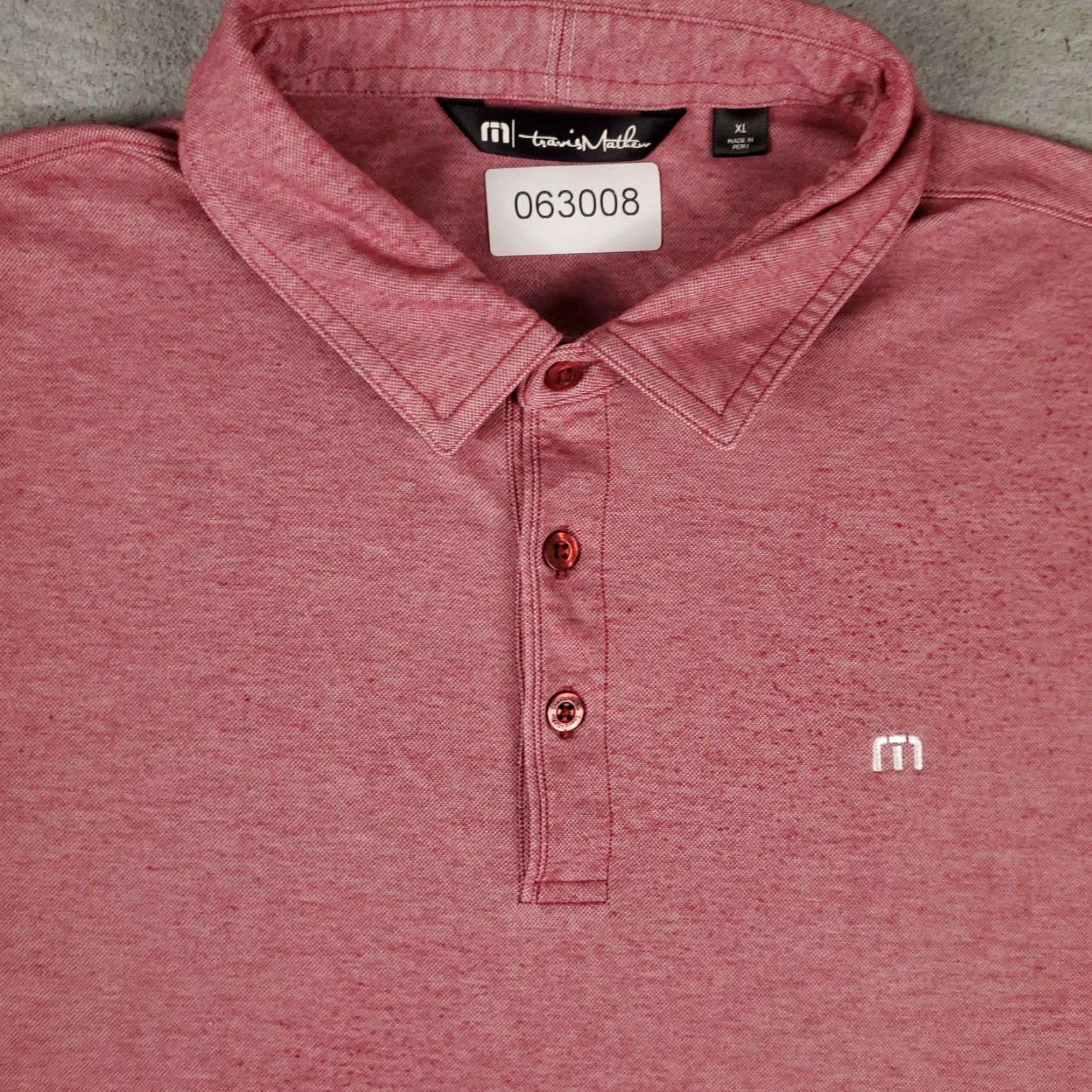 TravisMathew Travis Mathew Polo Shirt Mens XL Size Red Colorway Polo Shirt Travis Mathew Red XL Men Casual Golf Polo Shirt Short Sleeve Button Collar Size US XL / EU 56 / 4 - 2 Thumbnail