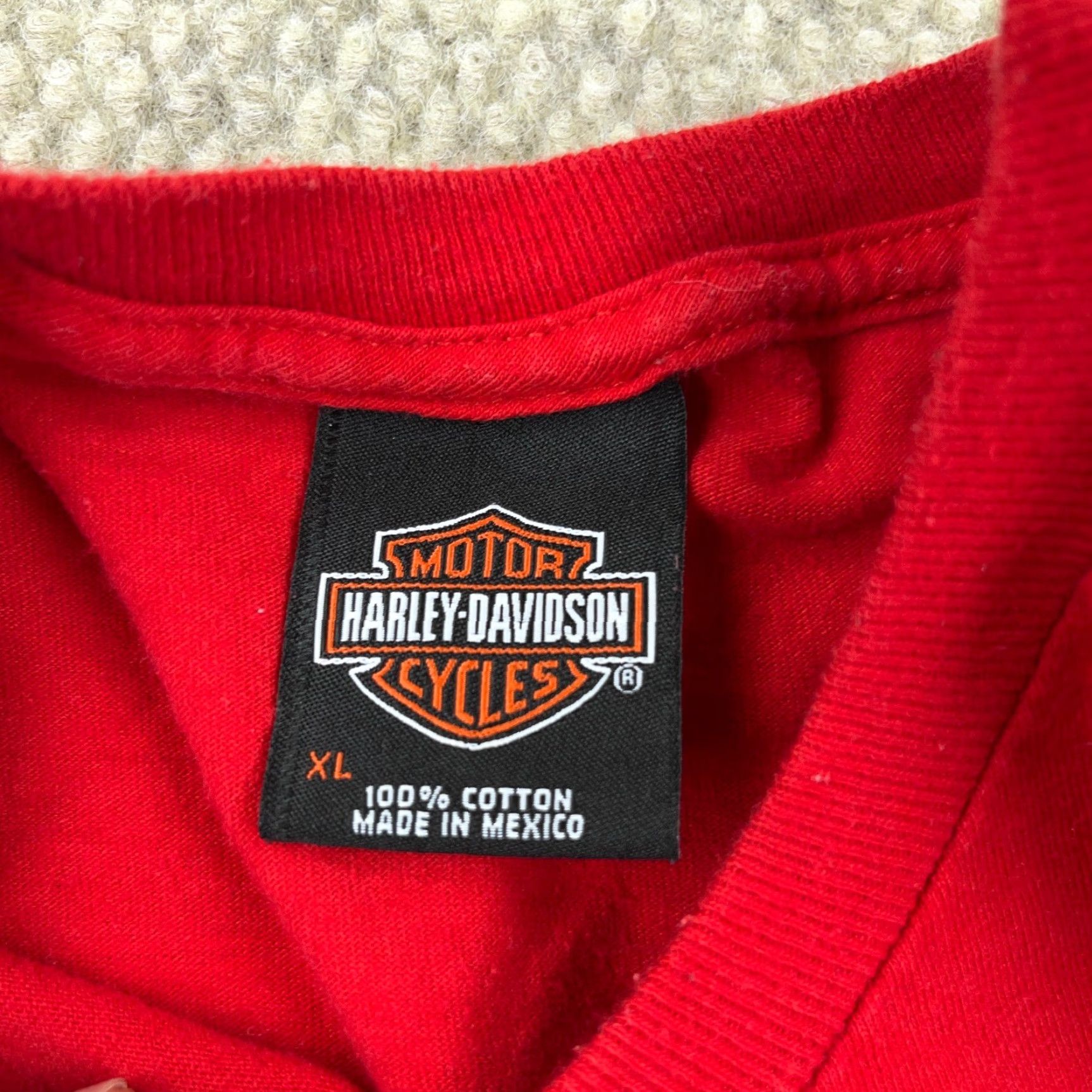 Harley Davidson Harley Davidson Shirt Men XL Red Tee Biker Motorcycle Nature Deer Y2K Retro Size US XL / EU 56 / 4 - 3 Thumbnail