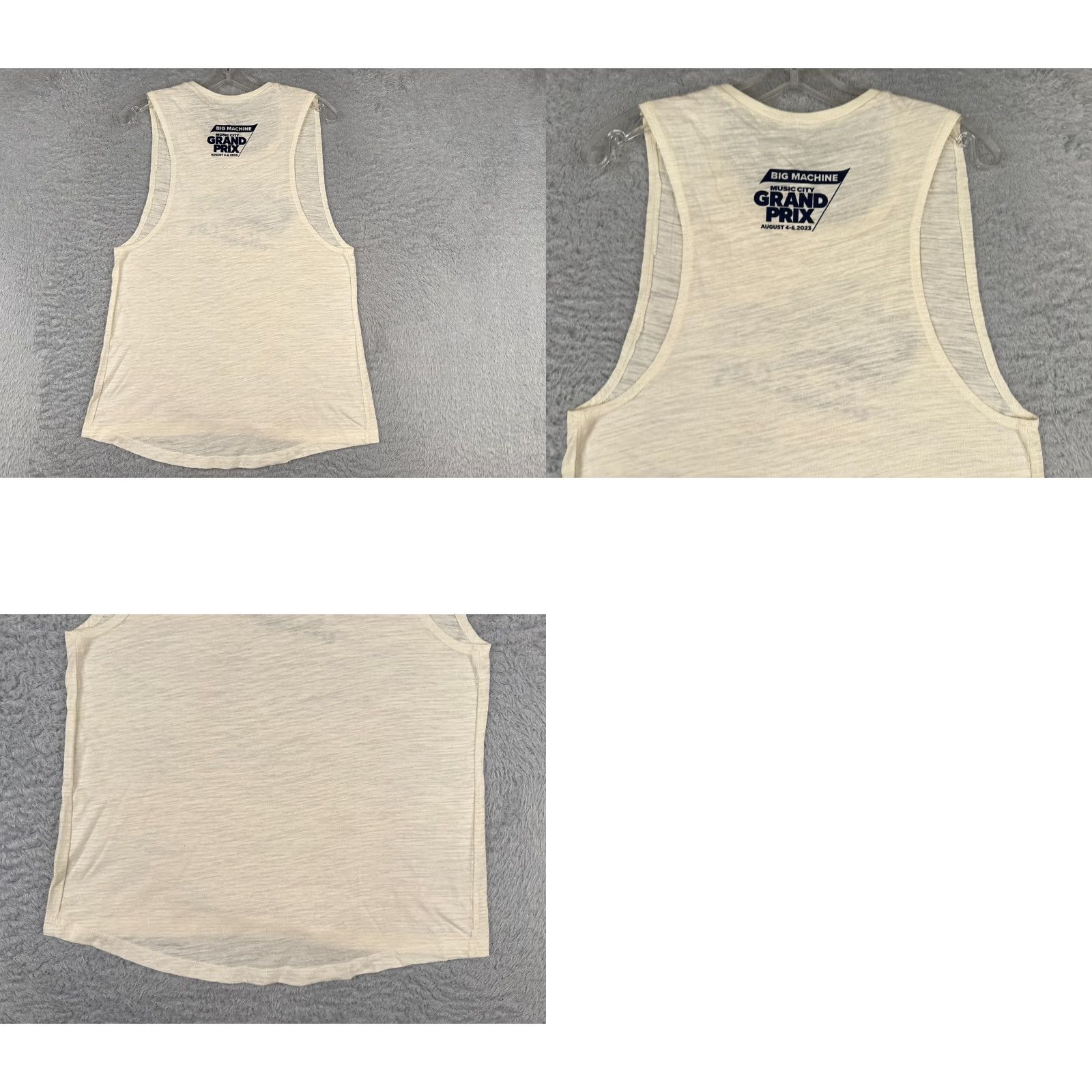 Vintage INDYCAR Shirt Womens Large Beige Heather Tank Music City Grand Prix Nashville Size L / US 10 / IT 46 - 9 Thumbnail