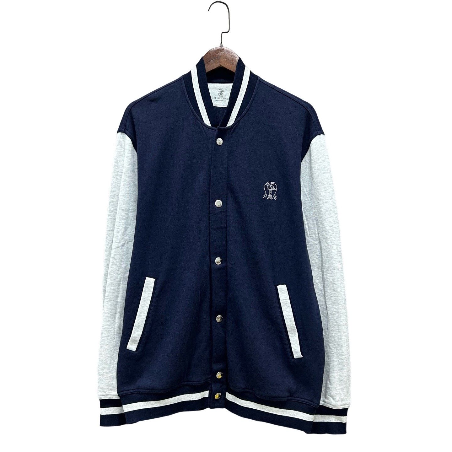 Brunello Cucinelli Brunello Cucinelli Colorblock Varsity Jacket Size XL Size US XL / EU 56 / 4 - 1 Thumbnail