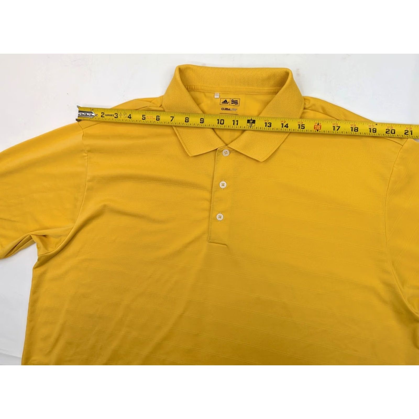 Adidas Adidas Climalite Golf Polo Shirt Men XL Short Sleeve Texture Stripes 938007 Size US XL / EU 56 / 4 - 7 Thumbnail