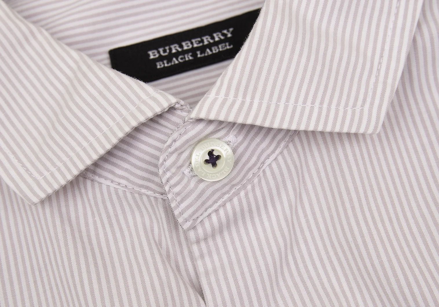 Burberry Cotton Stripe 7/8 Sleeve Shirt in Light Purple Size US S / EU 44-46 / 1 - 5 Thumbnail