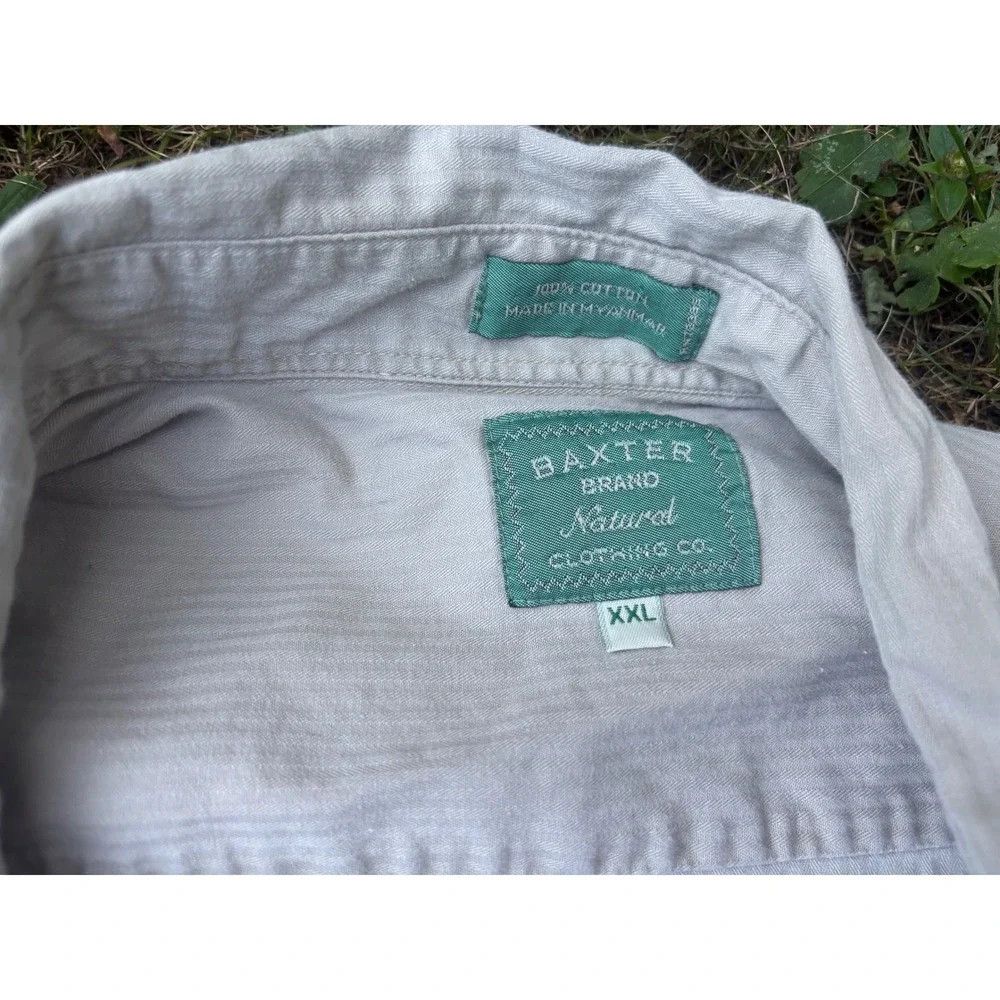 Other Baxter Brand Natural Clothing Co Beige Button Down Shirt Size US XXL / EU 58 / 5 - 2 Thumbnail