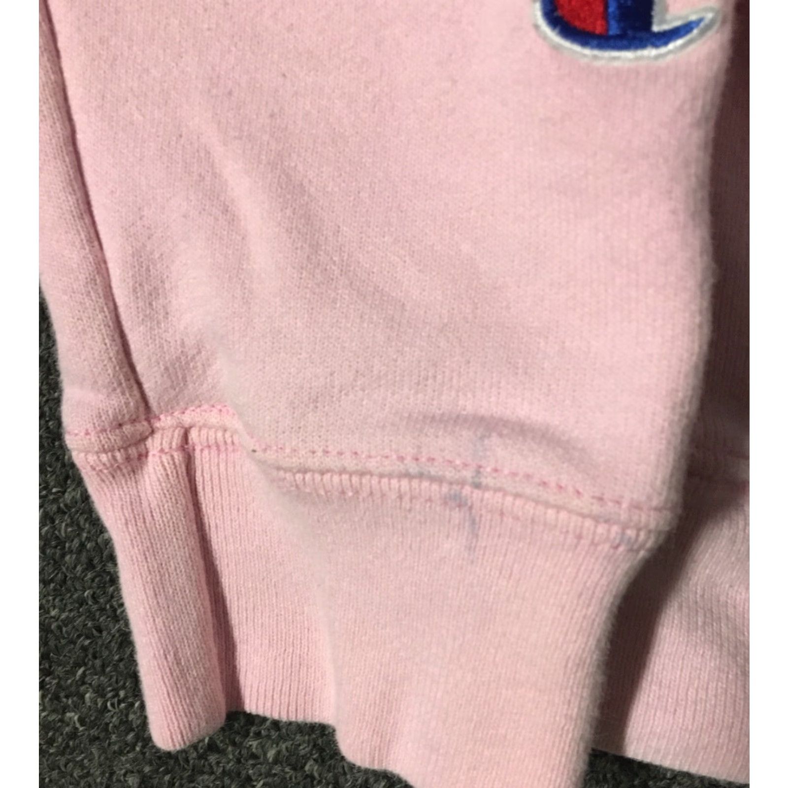 Champion VINTAGE Champion Reverse Weave Hoodie Women M Pink Striped Reversible 90s Hip Hop Grunge Outdoors Sports Running Track & Field Size M / US 6-8 / IT 42-44 - 6 Thumbnail