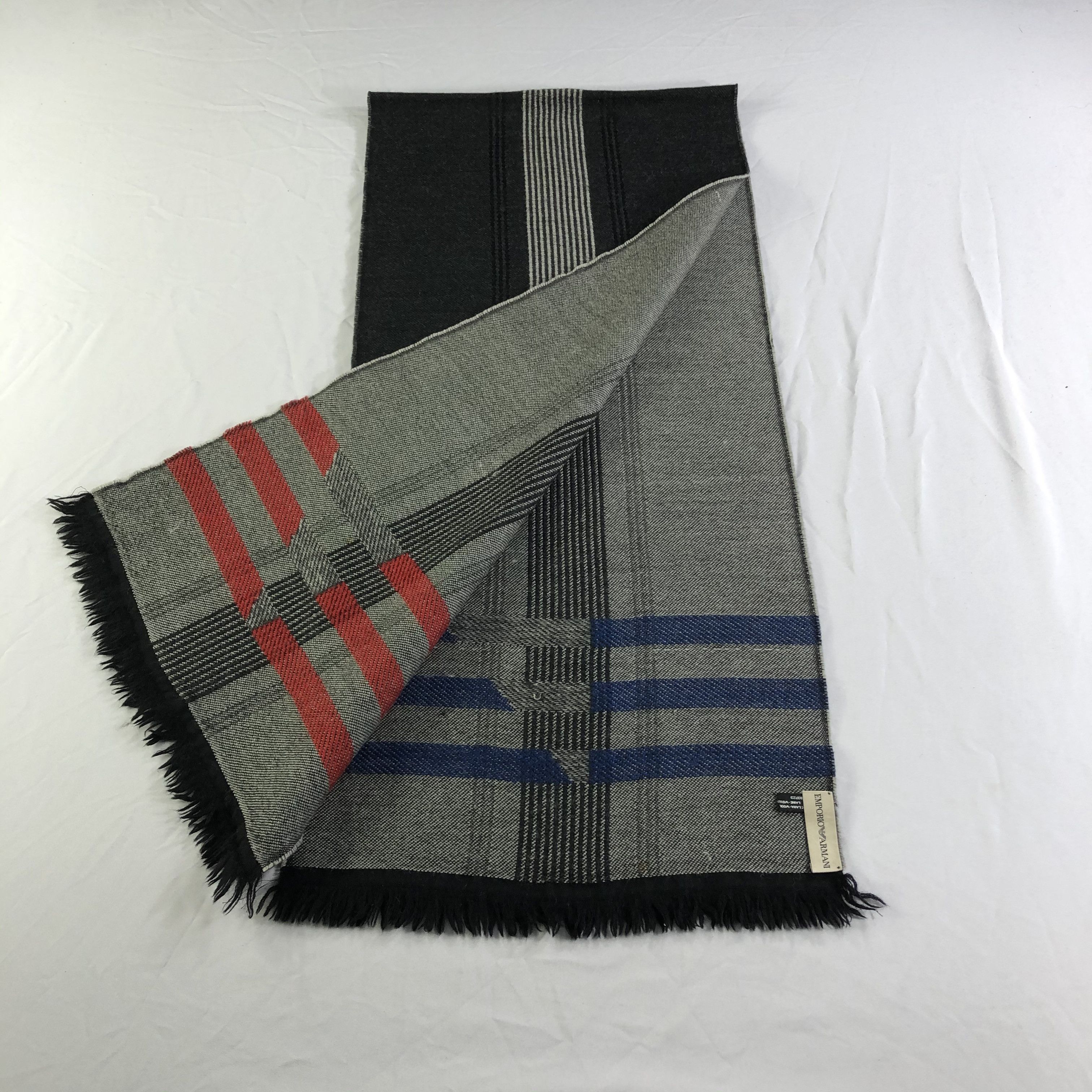 Emporio Armani Emporio Armani Wool Scarf Muffler Neckwear V2428 Size ONE SIZE - 4 Thumbnail