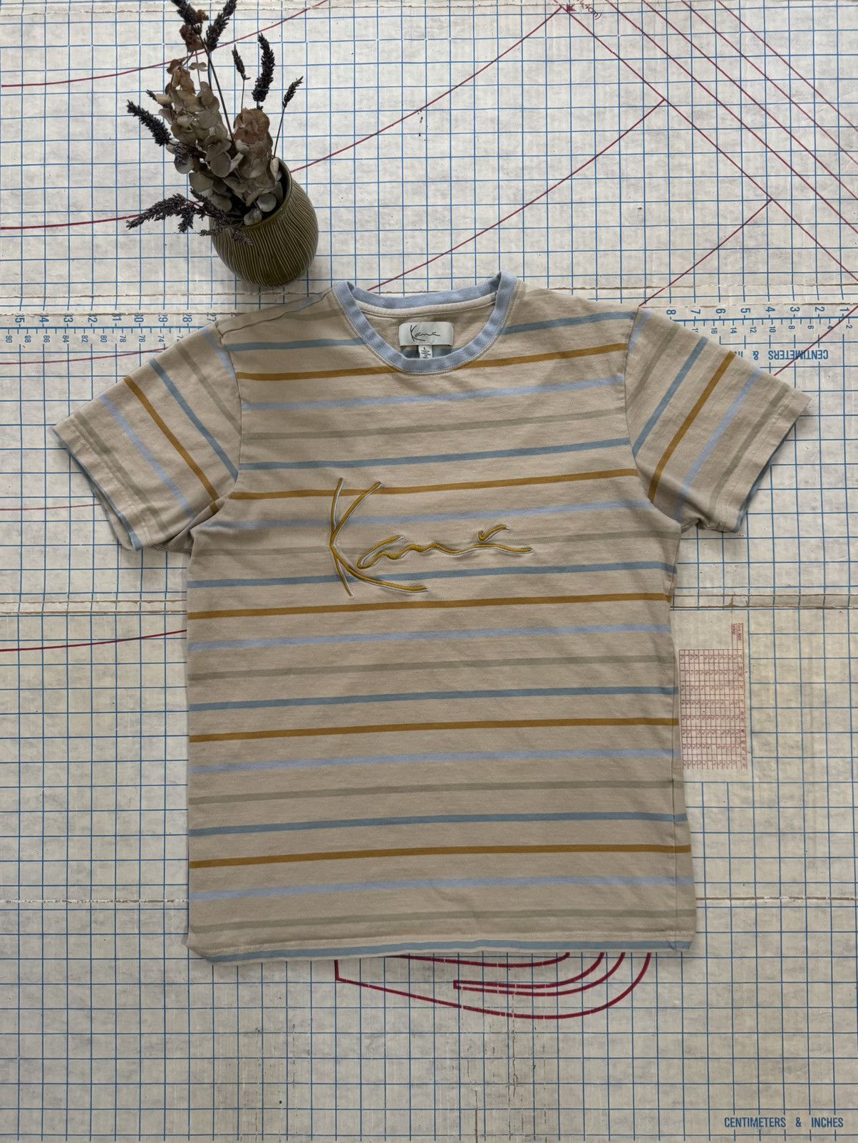 Karl Kani Karl Kani Spell Out Striped T-Shirt Mens Size Large Size US L / EU 52-54 / 3 - 3 Thumbnail