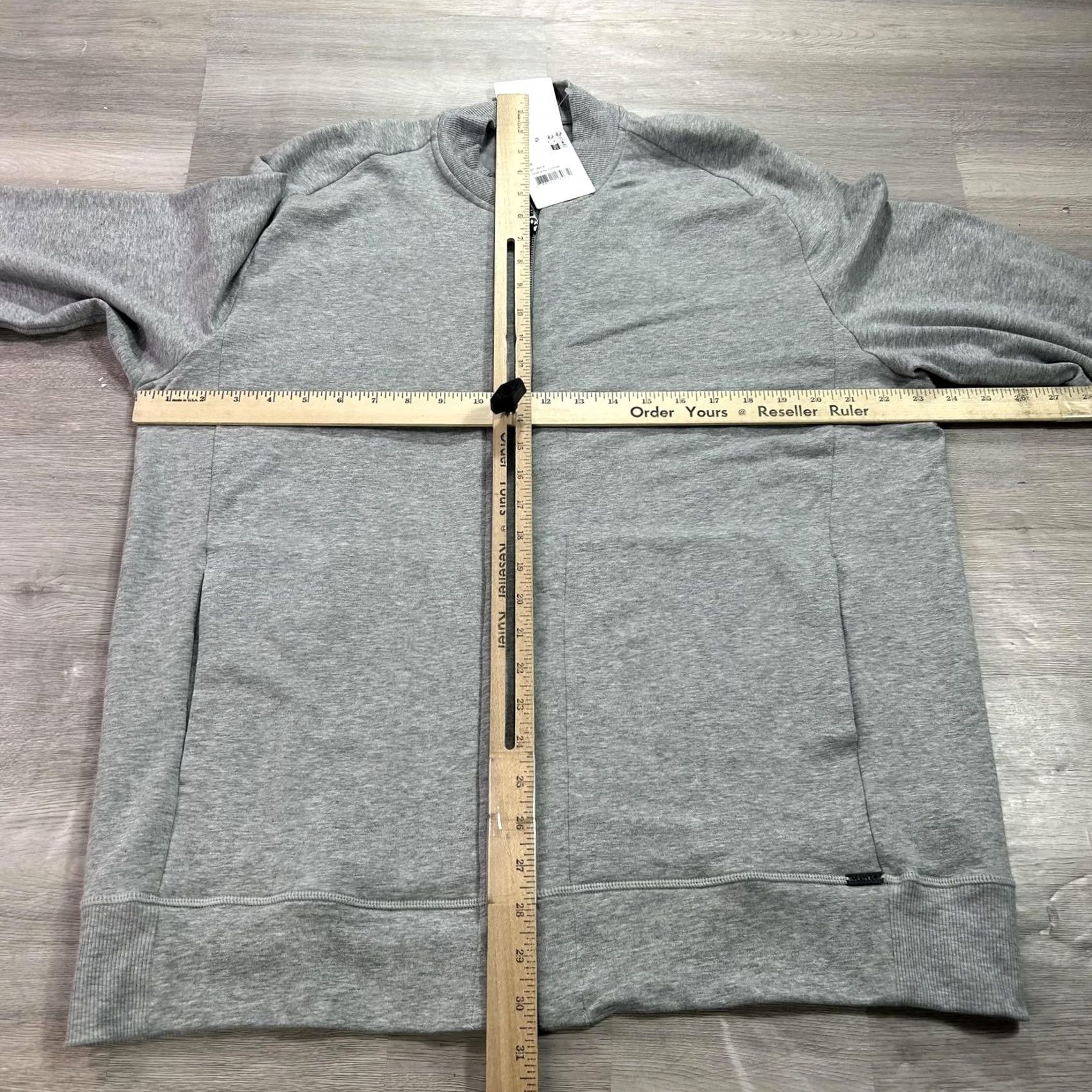 Hanro Hanro Mens XL Gray Full Zip Sweatshirt High Neck Jersey Jacket Leisure Regular Fit Long Sleeve with Pockets Size XL / US 12-14 / IT 48-50 - 4 Thumbnail