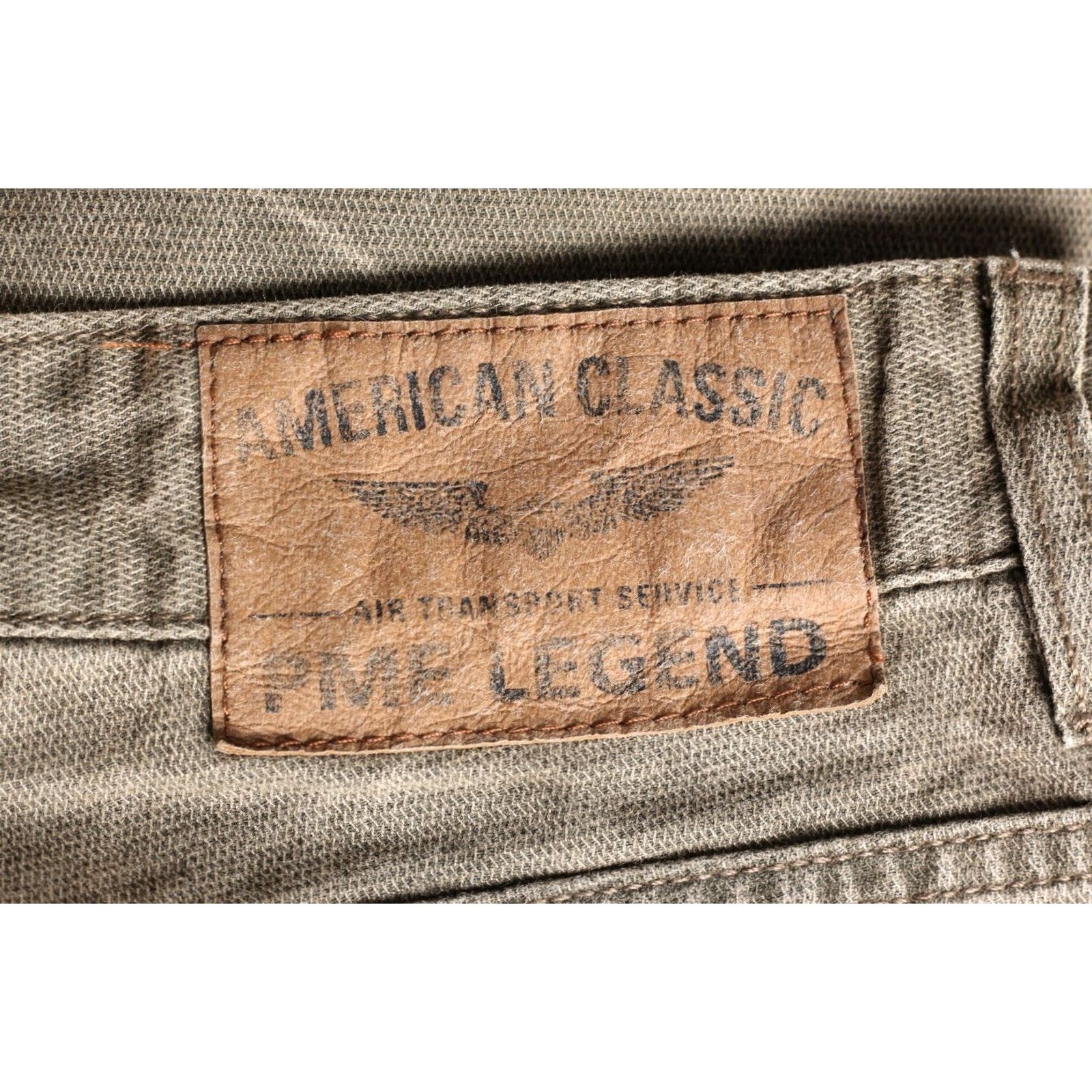 Vintage PME LEGEND NIGHTFLIGHT Pants Trousers Men 31/34 Olive 5-Pocket Denim Casual Straight Size US 31 - 4 Thumbnail