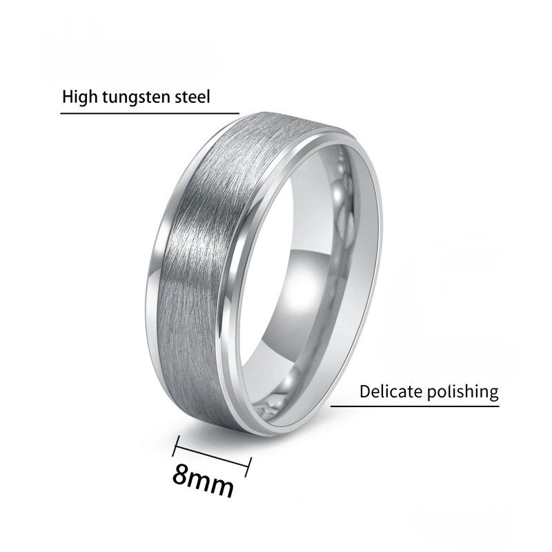 Designer × Japanese Brand Tungsten Steel Band Ring Size ONE SIZE - 2 Thumbnail