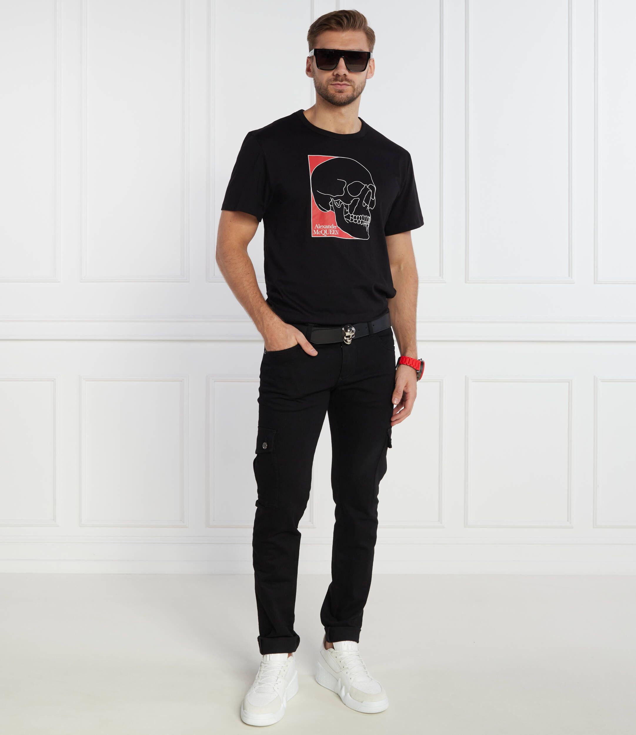 Alexander McQueen ALEXANDER MCQUEEN black regular fit Skull t-shirt Medium q Size US M / EU 48-50 / 2 - 6 Thumbnail