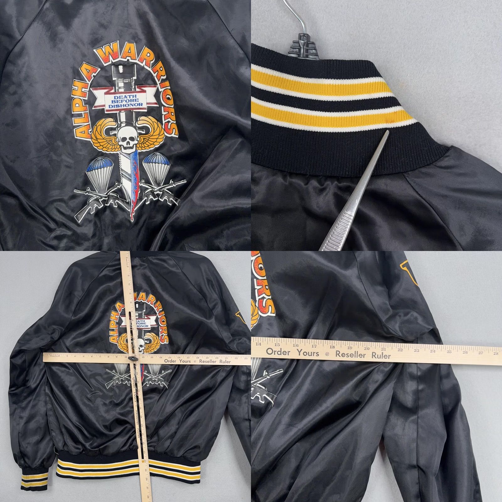 Vintage VINTAGE Westark US Army Jacket Mens Medium Black Satin Varsity 80s 90s Bomber Size US M / EU 48-50 / 2 - 8 Thumbnail