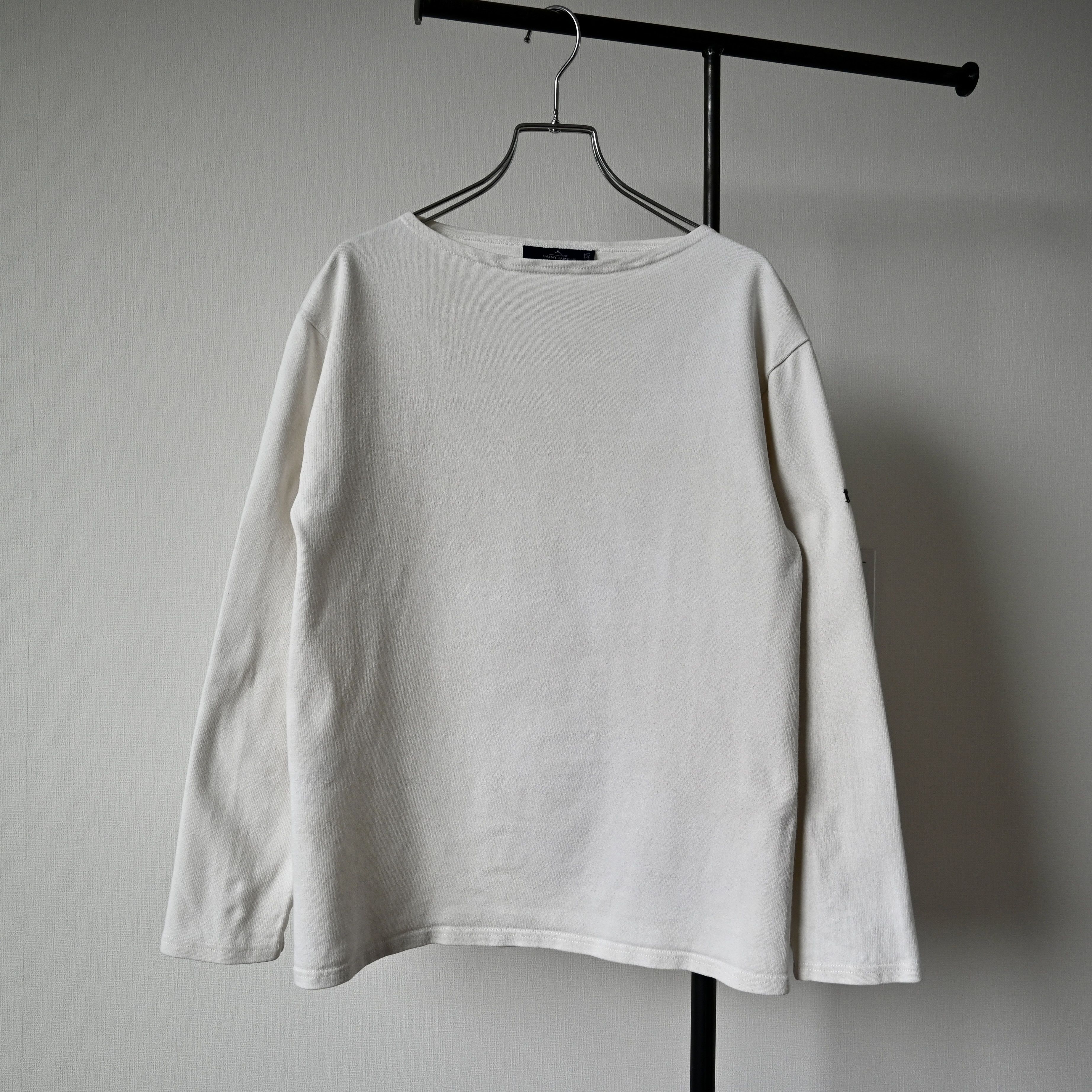 Saint James SAINT JAMES heavyweight cotton solid basque shirt, ecru, 3 Size US S / EU 44-46 / 1 - 1 Thumbnail