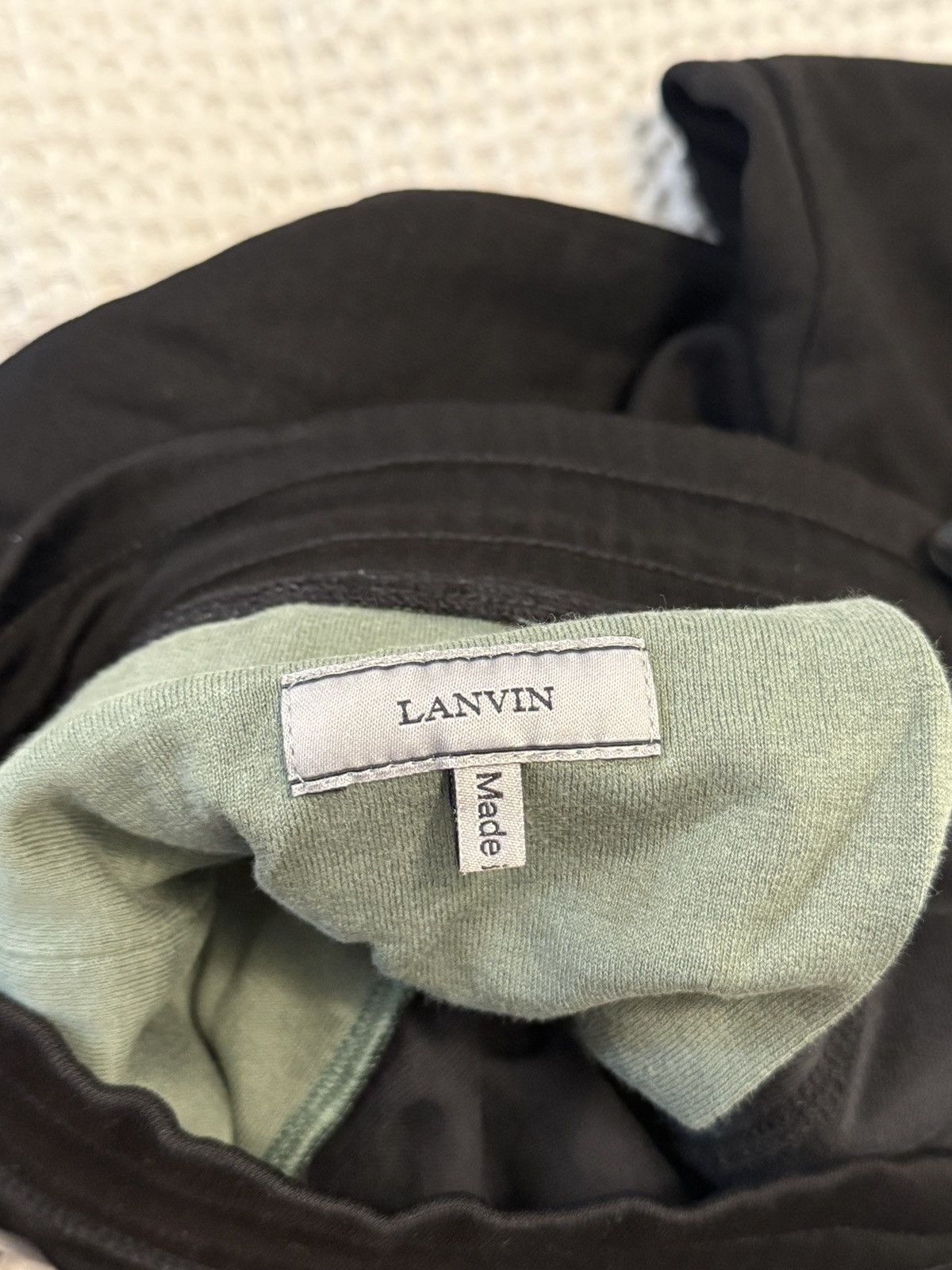 Lanvin LANVIN sweatpants trousers - pin stripe - black green Size US 32 / EU 48 - 6 Thumbnail