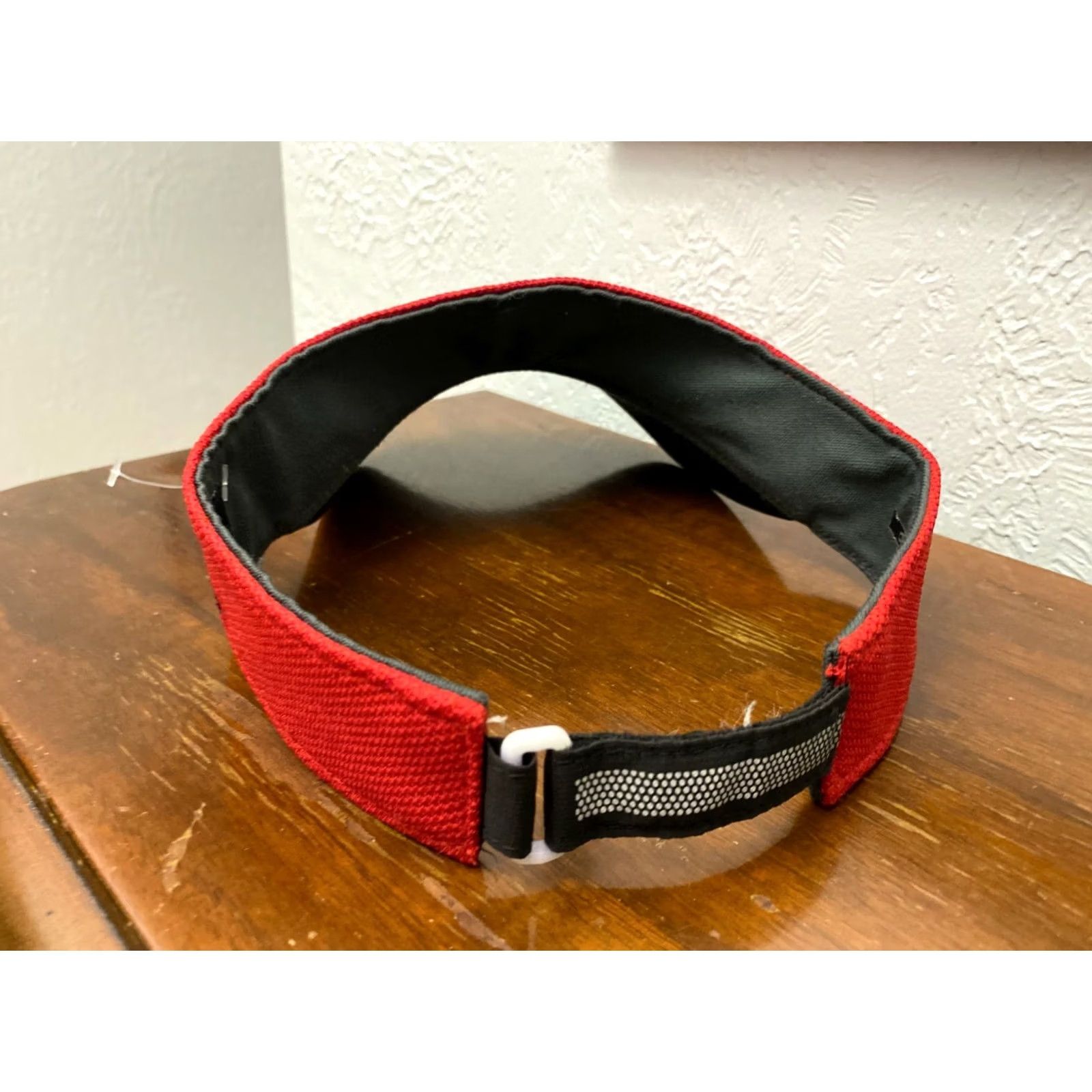 Adidas Adidas Visor Unisex Adults Red NCAA Wisconsin Badgers Adjustable Canvas Cotton Polyester Breathable Lightweight 2010s Sports Hat Size ONE SIZE - 4 Thumbnail