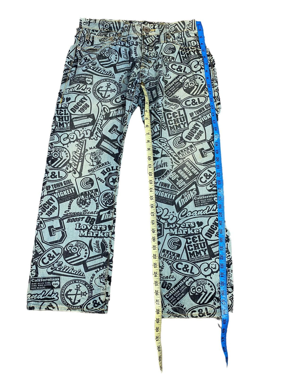 Japanese Brand Japanese brand X co lu co&lu overprint jeans Size US 34 / EU 50 - 14 Thumbnail