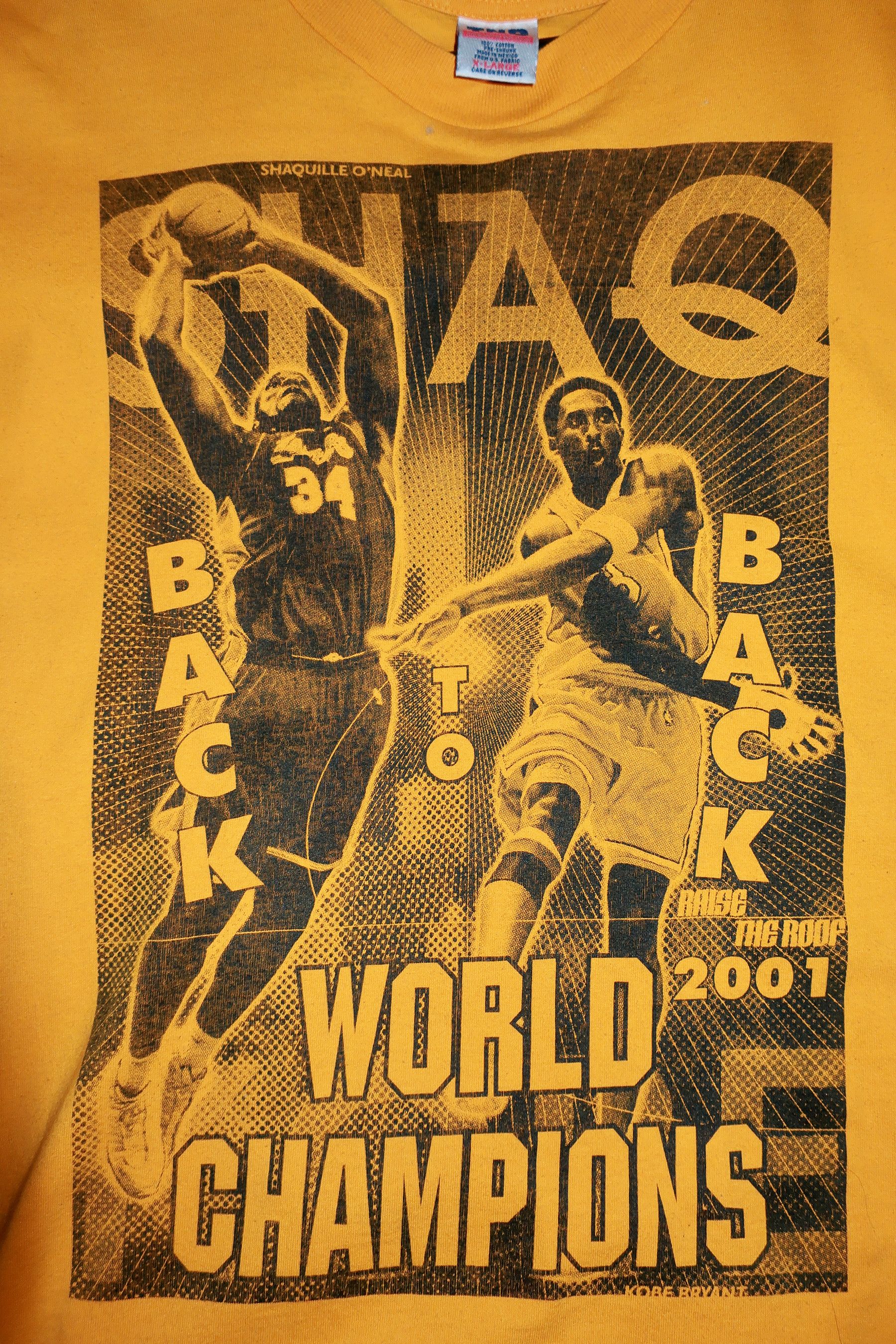 Vintage Vintage LA Lakers Shaq Kobe Bryant Shirt NBA Finals Champs Size US XL / EU 56 / 4 - 1 Thumbnail