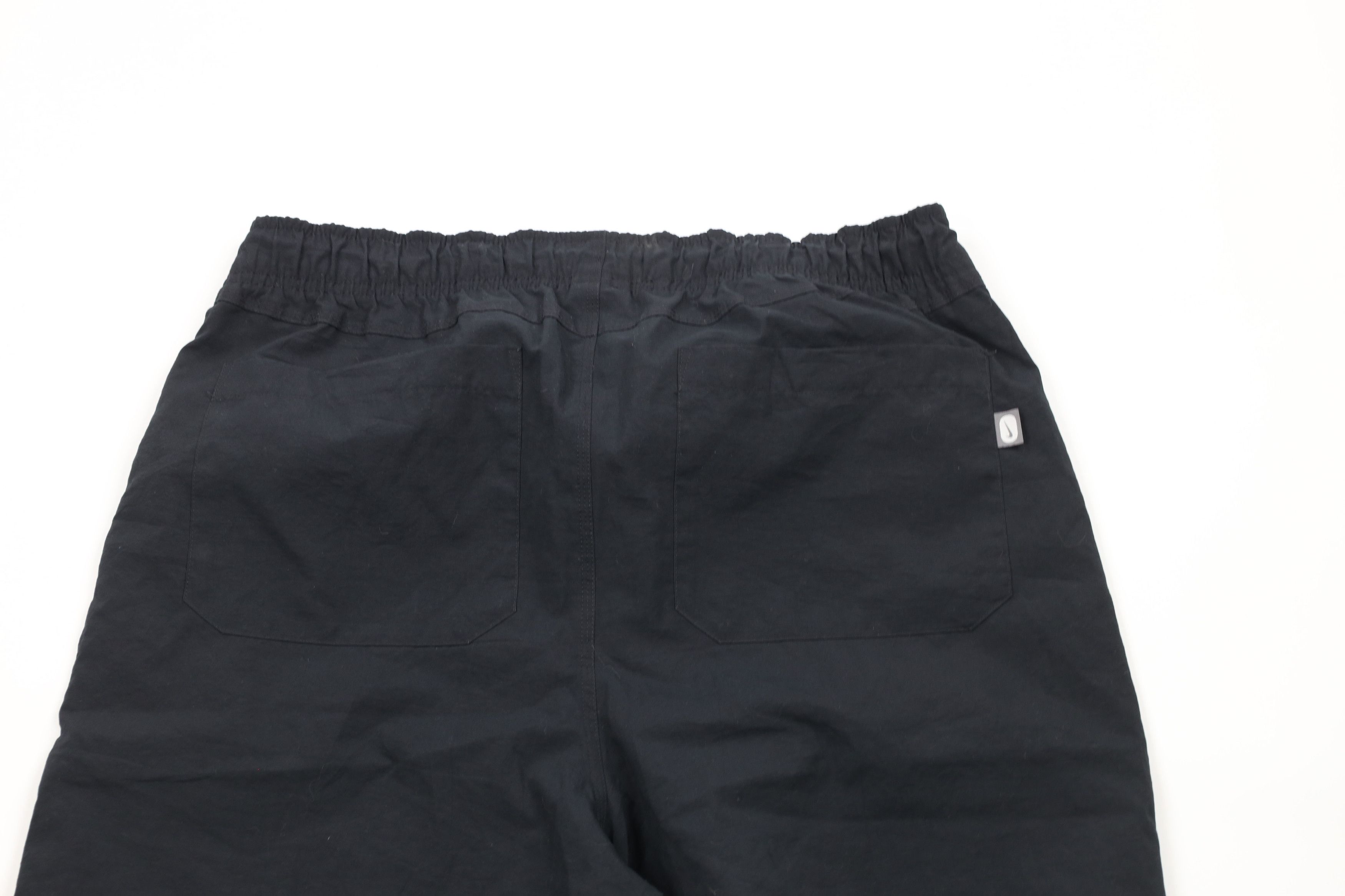 Nike × Vintage Vintage Nike Travis Scott Mini Swoosh Wide Leg Pants Black Size US 36 / EU 52 - 9 Thumbnail