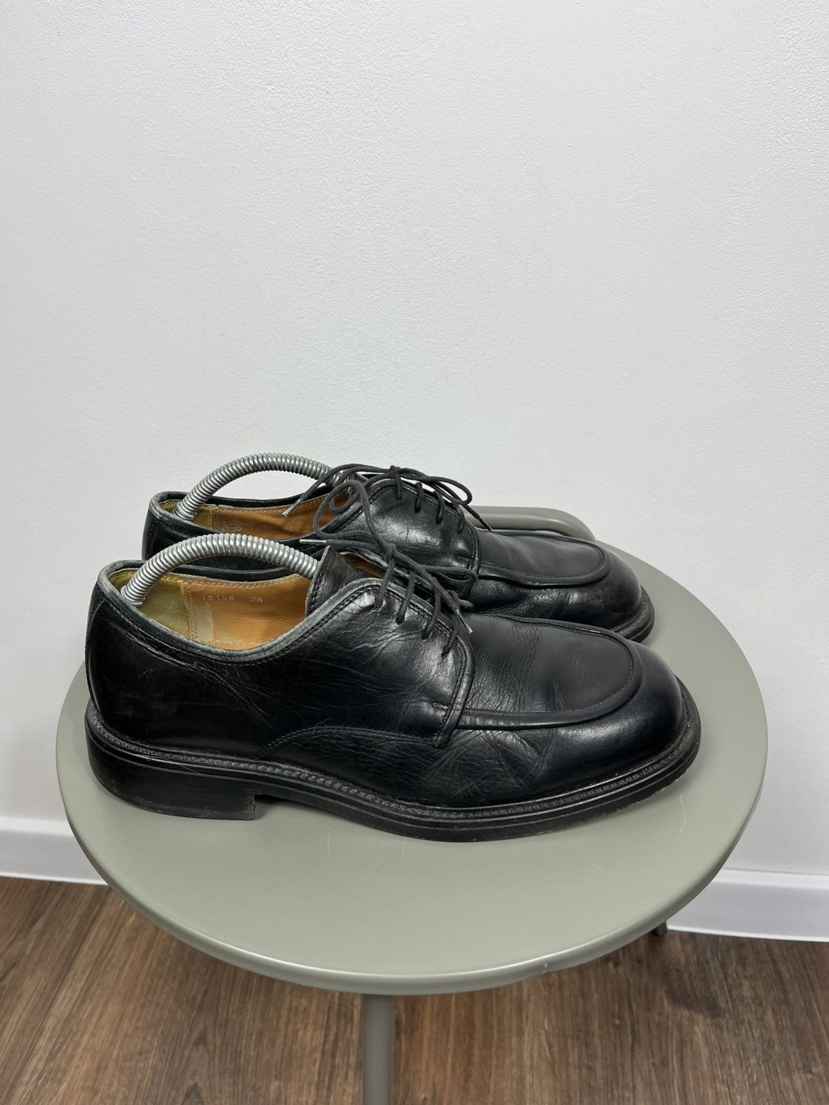 Clarks Clarks Black Leather Derby Shoes Men’s 9.5 Size US 9.5 / EU 42-43 - 3 Thumbnail