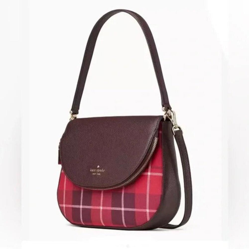Other Kate Spade Leila Plaid Medium Flap Shoulder Bag - NWOT (New) Size ONE SIZE - 2 Thumbnail