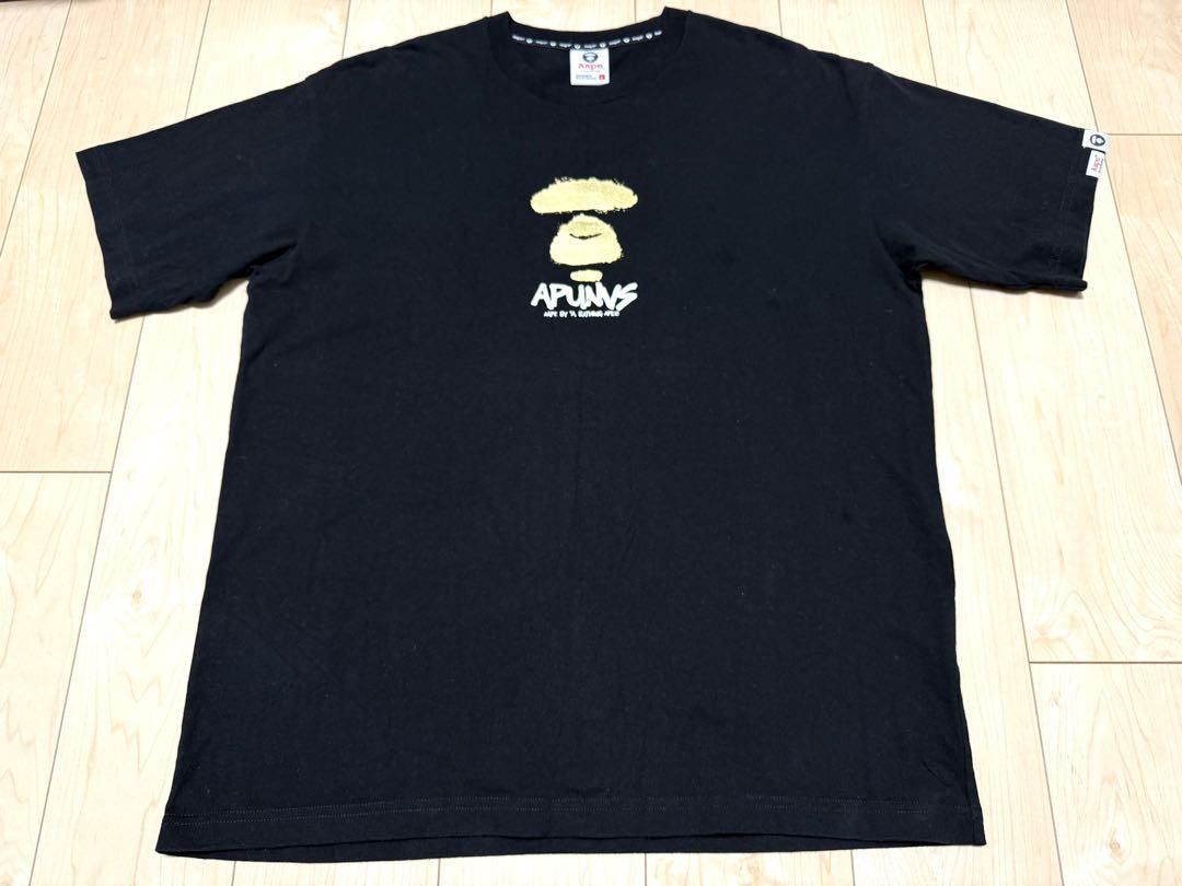 Aape A BATHING APE AAPE Short Sleeve T-Shirt Black L Size US L / EU 52-54 / 3 - 1 Thumbnail