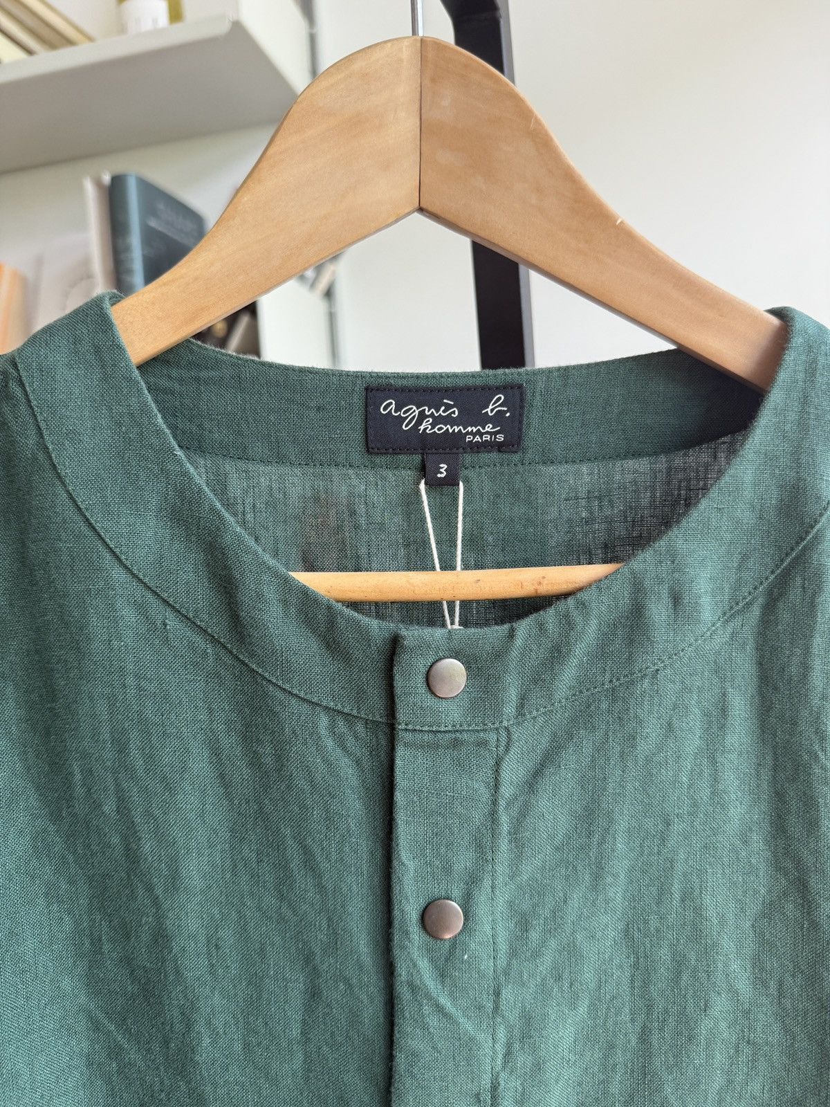 agnes b. agnes b. Snap Cardigan Green Vert Size 3 Size US L / EU 52-54 / 3 - 2 Thumbnail