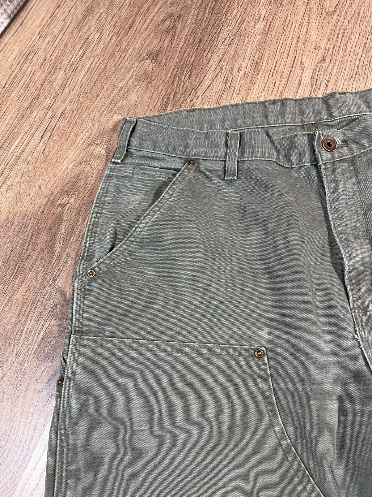 Carhartt Vintage Carhartt Green Double Knee Workwear Carpenter Pants Size US 38 / EU 54 - 5 Thumbnail