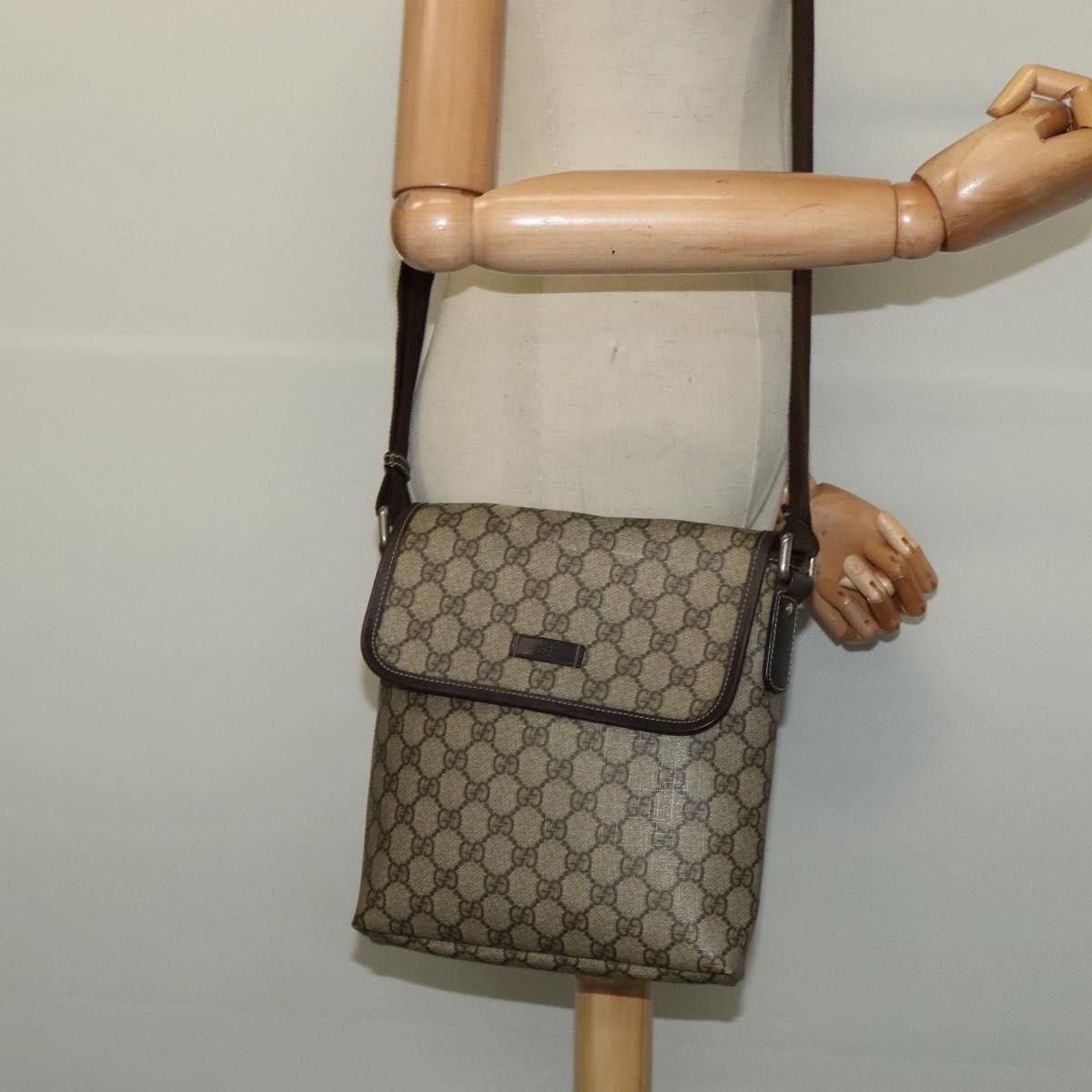 Gucci GUCCI GG Supreme Shoulder Bag Pvc Beige Silver Size ONE SIZE - 22 Thumbnail