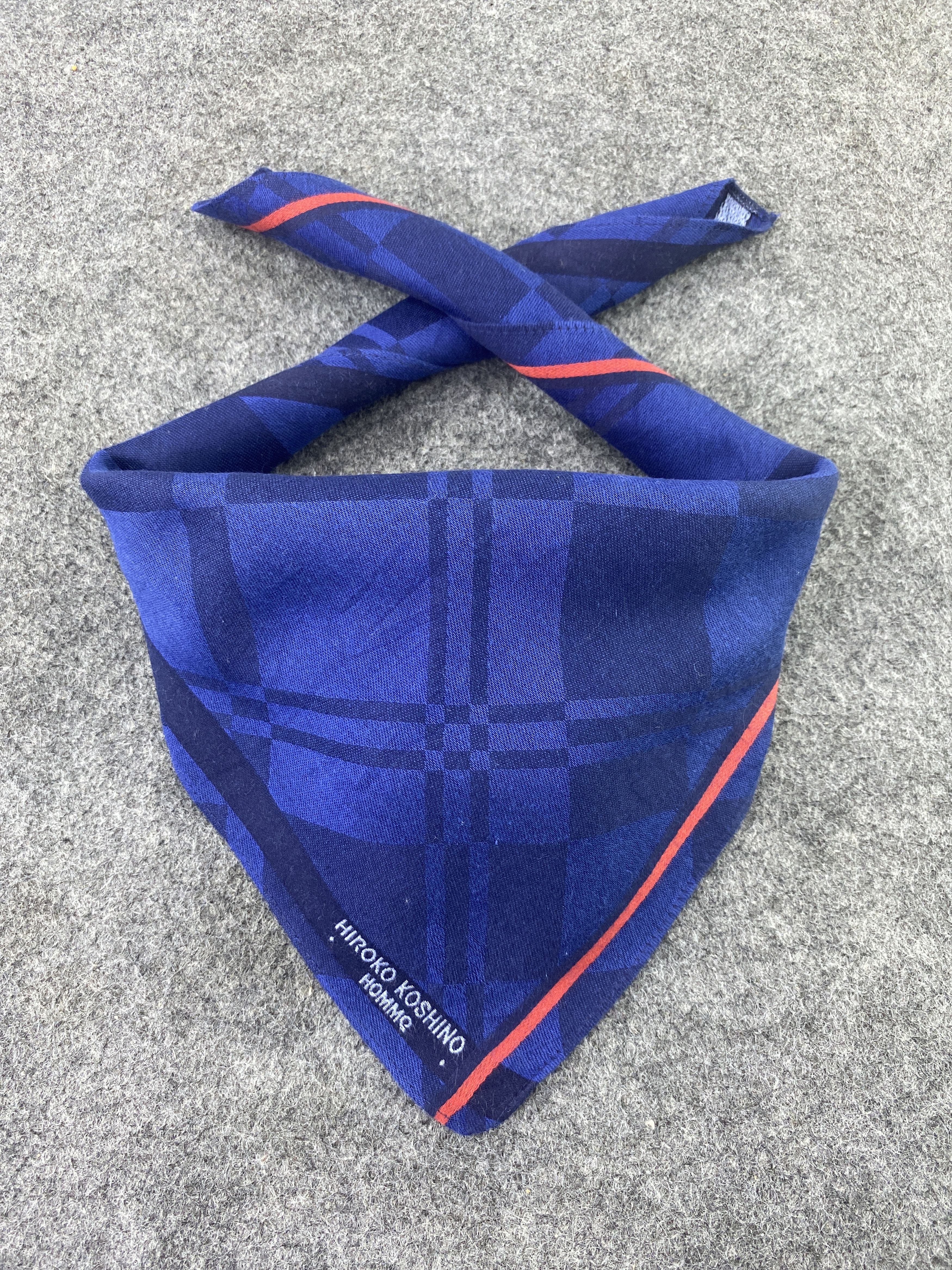 Hiroko Koshino Homme × Vintage Hiroko Koshino Homme Handkerchief/Bandana/Neckerchief-B152 Size ONE SIZE - 2 Thumbnail