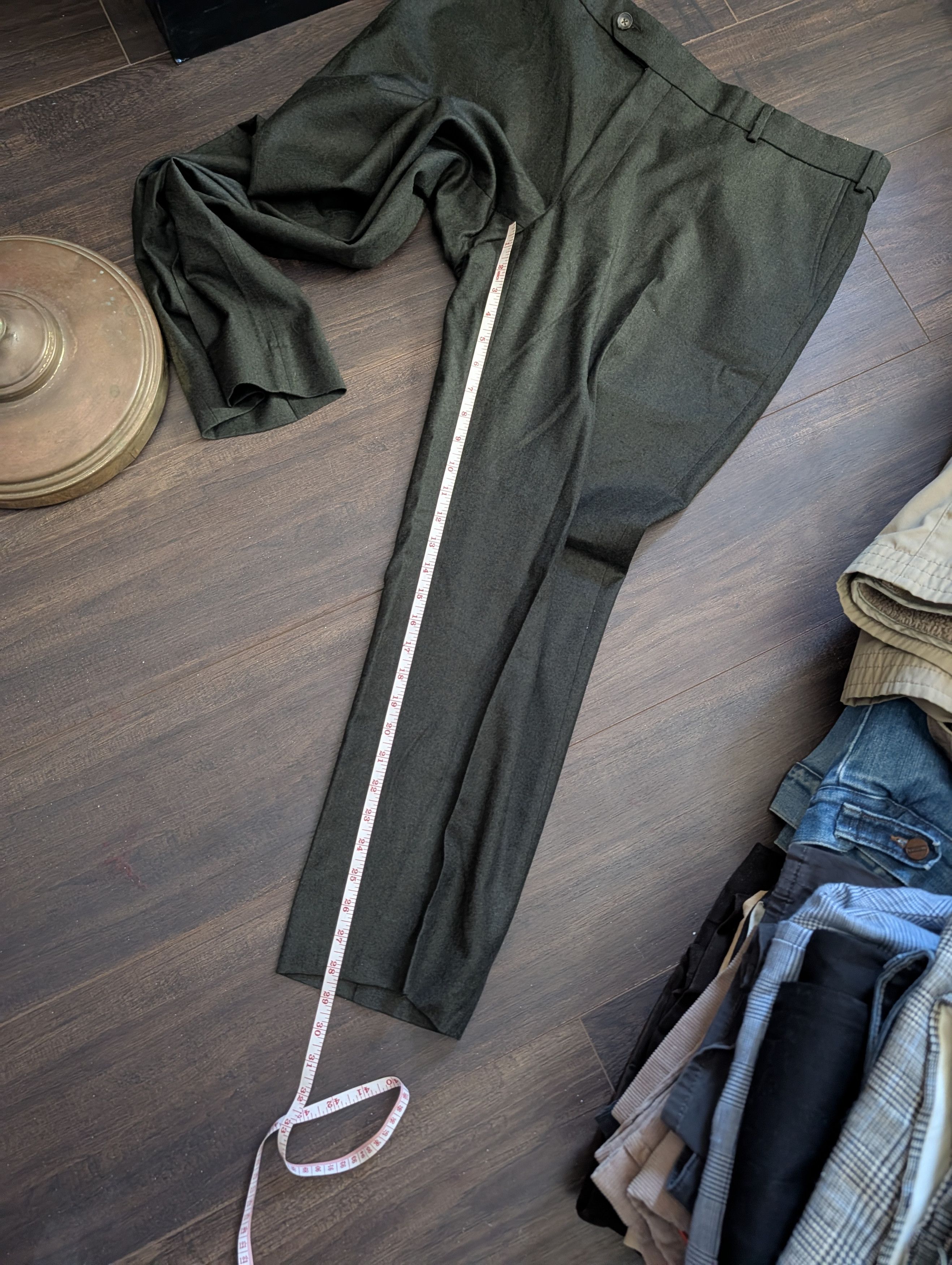 Other BALLIN green wool cashmere Comfort EZE pants 40 Size US 40 / EU 56 - 17 Thumbnail
