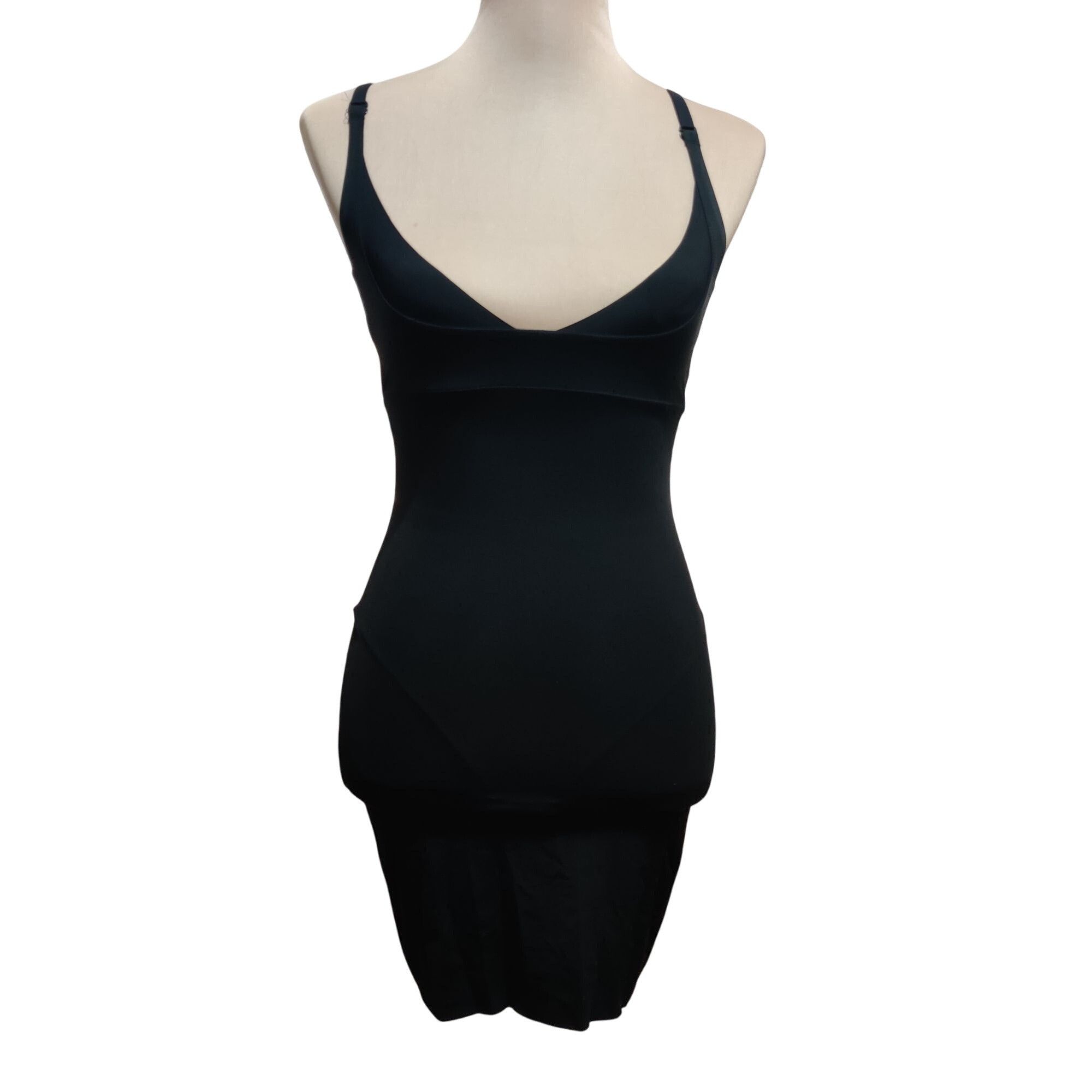 Other Flexees M womens shapewear slip black firm control bodysuit Size ONE SIZE - 1 Thumbnail