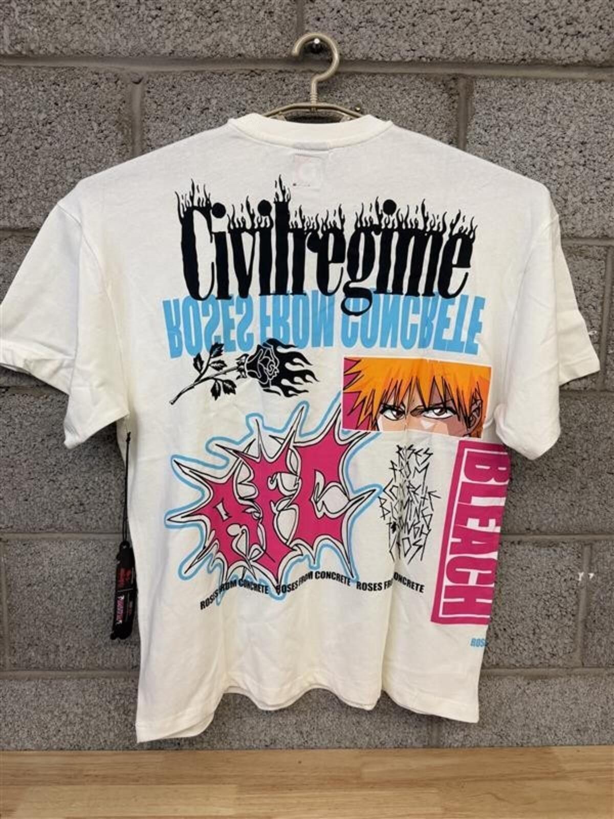 Civil Regime Civil Regime Bleach Ichigo Graphic M White Anime Streetwear Size US M / EU 48-50 / 2 - 2 Thumbnail