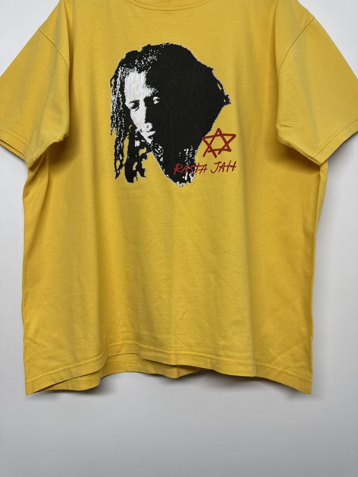 Bob Marley Rare! Vintage RASTAMAN RASTA JAH T Shirt Bob Marley Weed Size US L / EU 52-54 / 3 - 9 Thumbnail