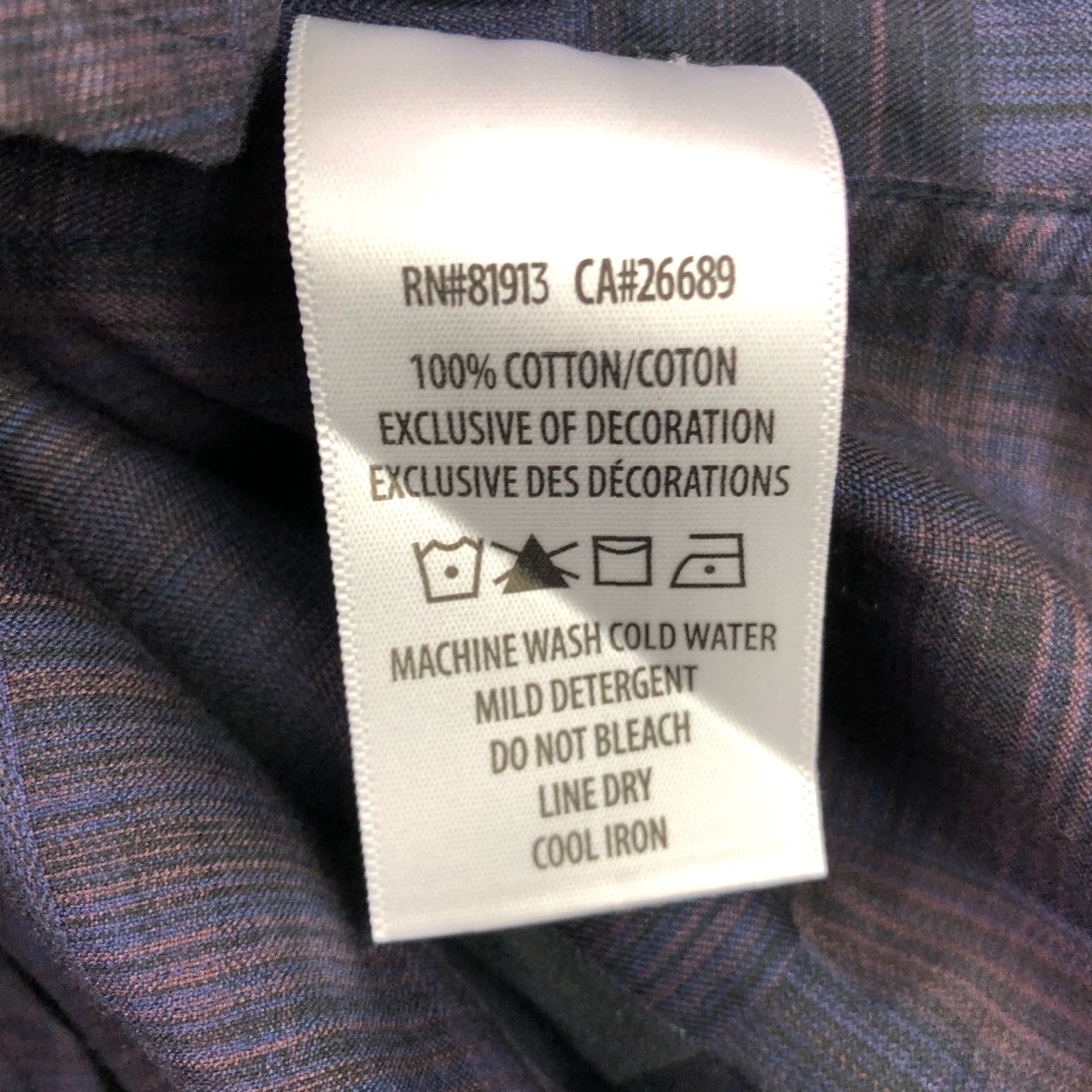 Robert Graham Robert Graham Button-Front Shirt Men Woven Pattern Flip Cuff Black Plum Small Size Size US S / EU 44-46 / 1 - 4 Thumbnail