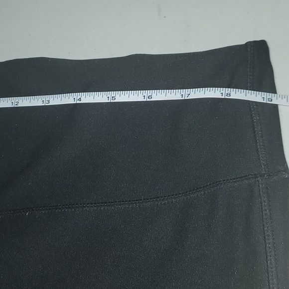 Avia Avia Black w Design and See-thru calf Sz. 2XL Leggings Size 38" / US 16 / IT 52 - 9 Thumbnail