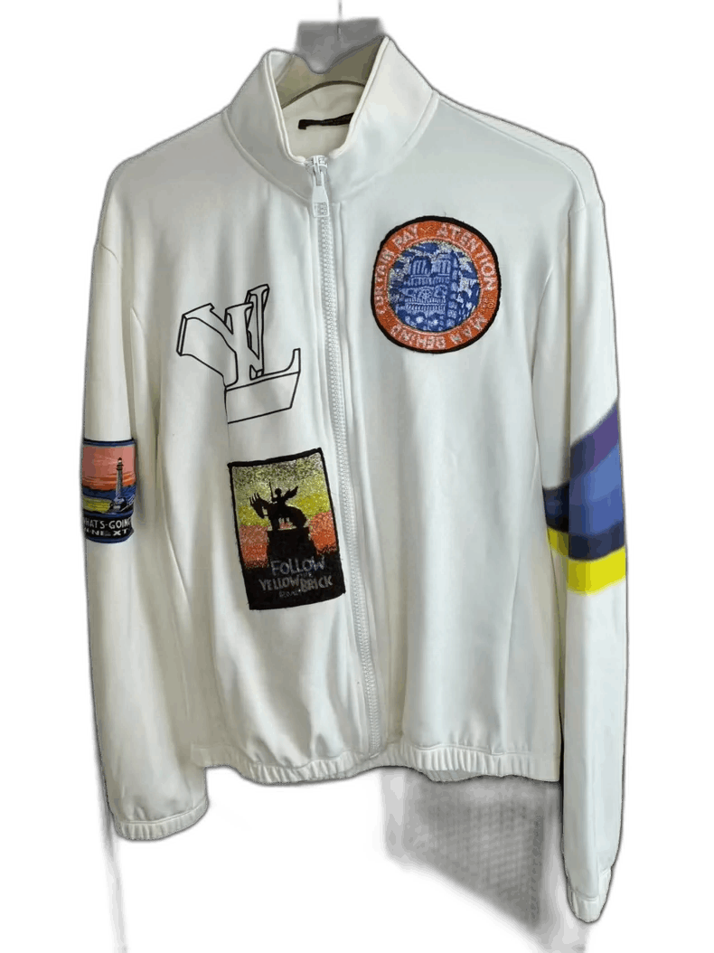 Louis Vuitton Louis Vuitton Embroidered Zip-up Jacket-yf Size US XL / EU 56 / 4 - 1 Thumbnail