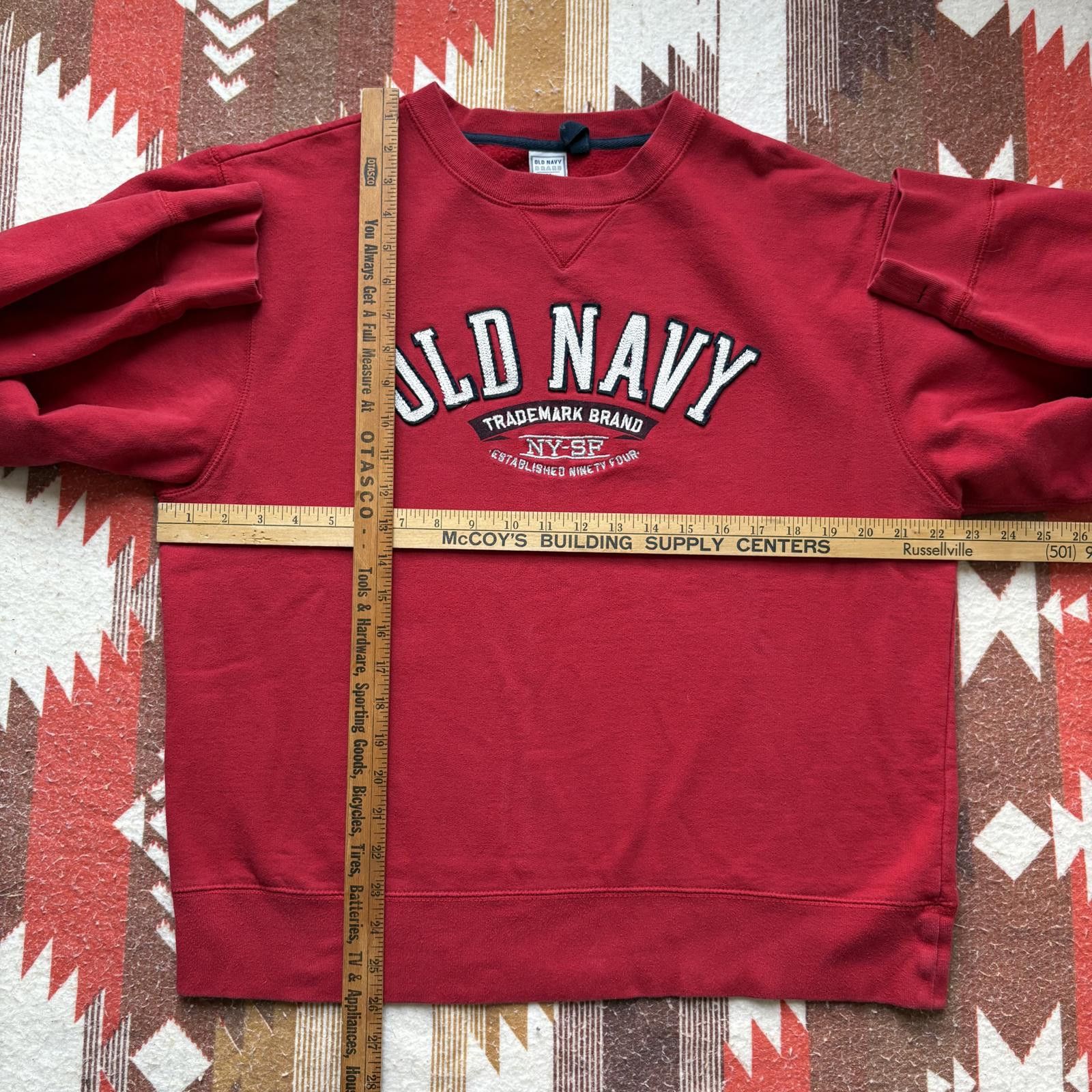 Old Navy Vintage Y2K Old Navy Embroidered Grunge Baggy Sweatshirt Size US M / EU 48-50 / 2 - 4 Thumbnail