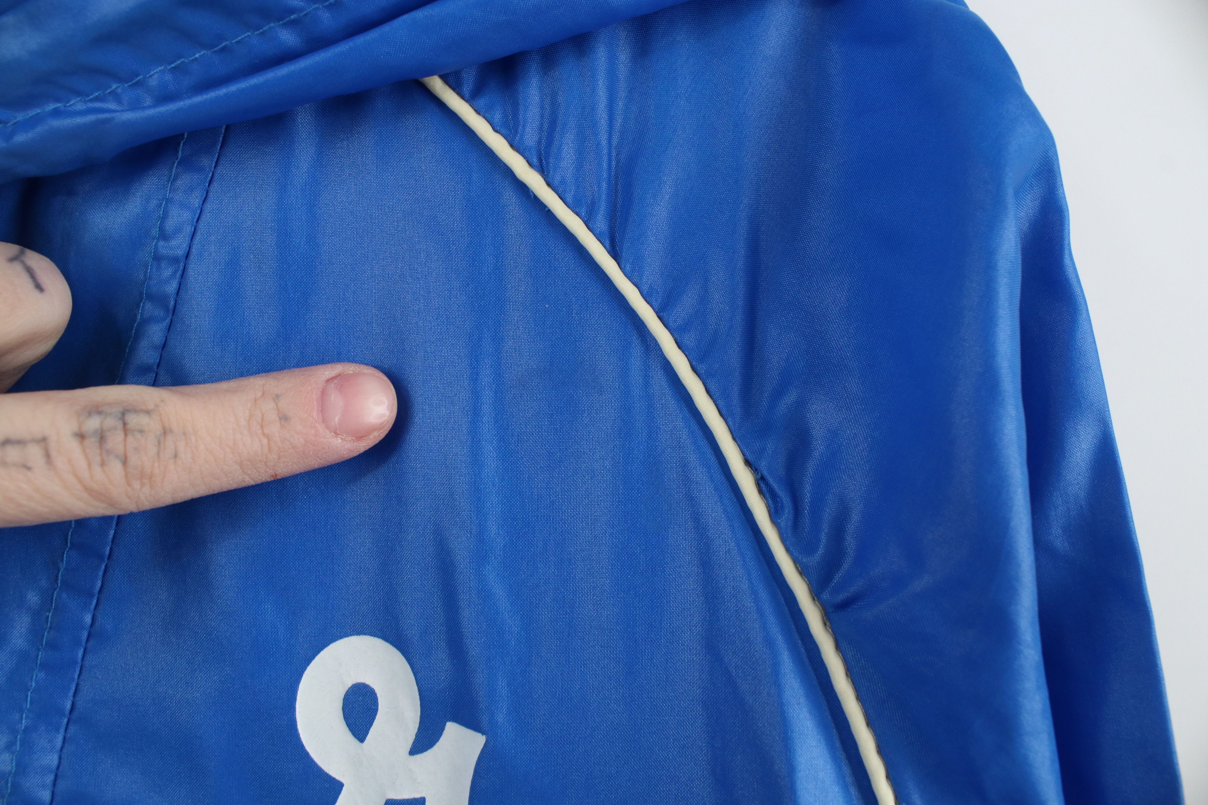 Vintage Vintage 70s 80s Streetwear Mills Packable Anorak Jacket Blue Size US M / EU 48-50 / 2 - 7 Thumbnail