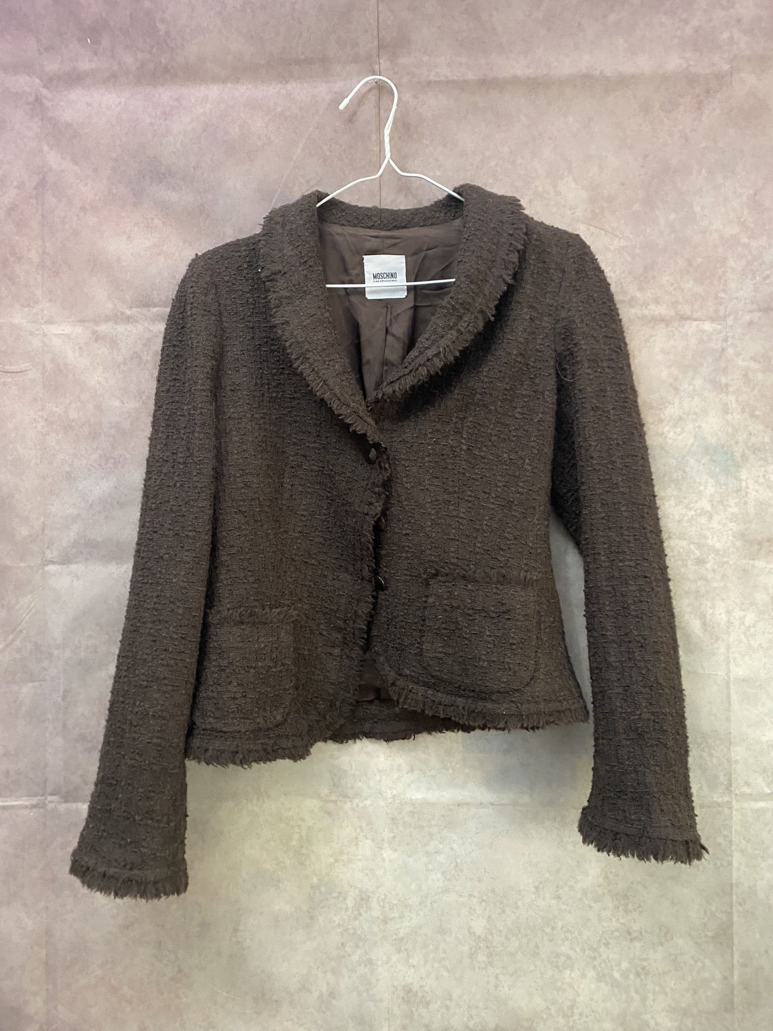 Designer × Moschino Moschino Blazer Luxury Avangard Size M / US 6-8 / IT 42-44 - 1 Thumbnail