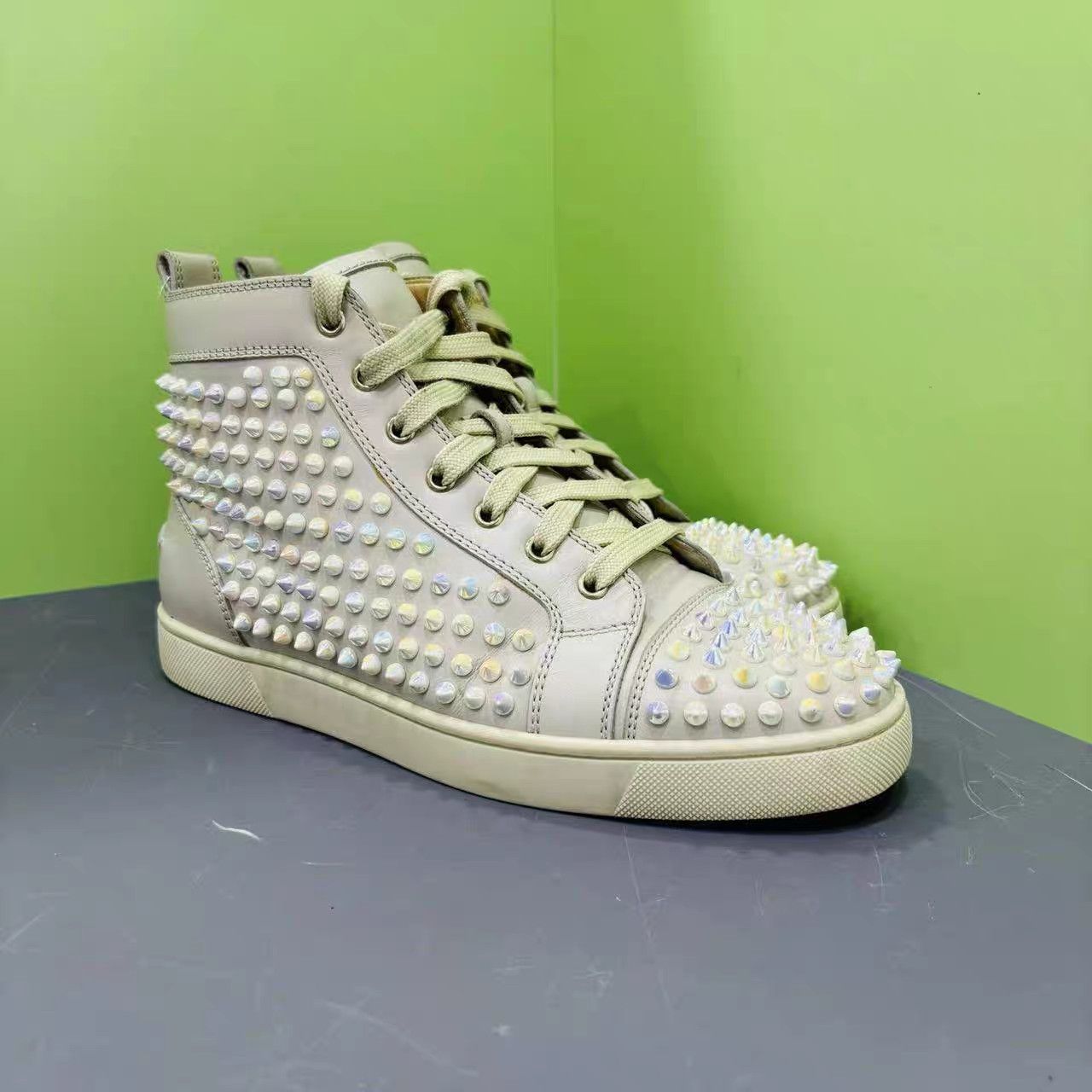 Christian Louboutin Christian Louboutin Red Sole Pearl Studded Shoes K15 Size US 6.5 / EU 39-40 - 8 Thumbnail