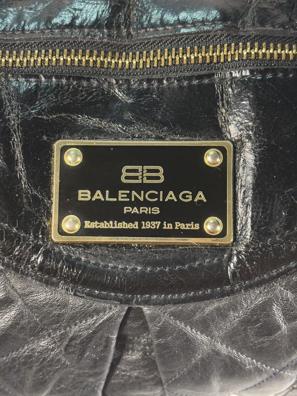 Balenciaga FINAL DROP (over used) Balenciaga Tote Zipper Bag Leather Size ONE SIZE - 11 Thumbnail