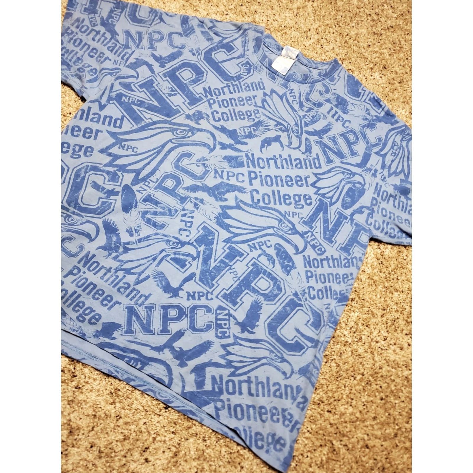 Gildan Gildan Northland Pioneer College T Shirt XL Mens Blue All Over Print Short Sleeve Shirt Ladies? Size US XL / EU 56 / 4 - 2 Thumbnail