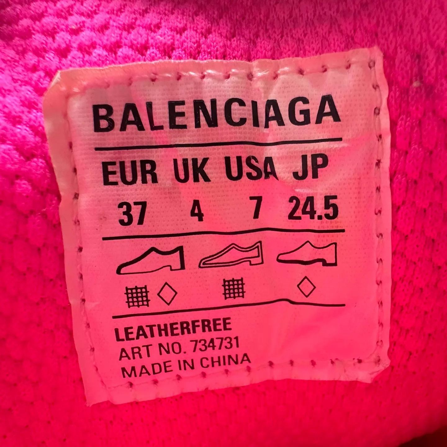 Balenciaga Balenciaga 3XL Distressed Dad Sneaker Pink 37 Size US 7 / IT 37 - 8 Thumbnail